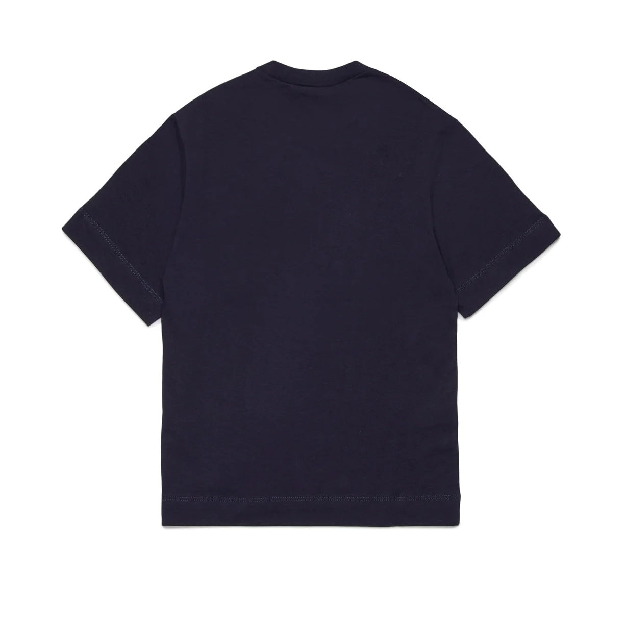 Girls Blue Navy Cotton T-Shirt