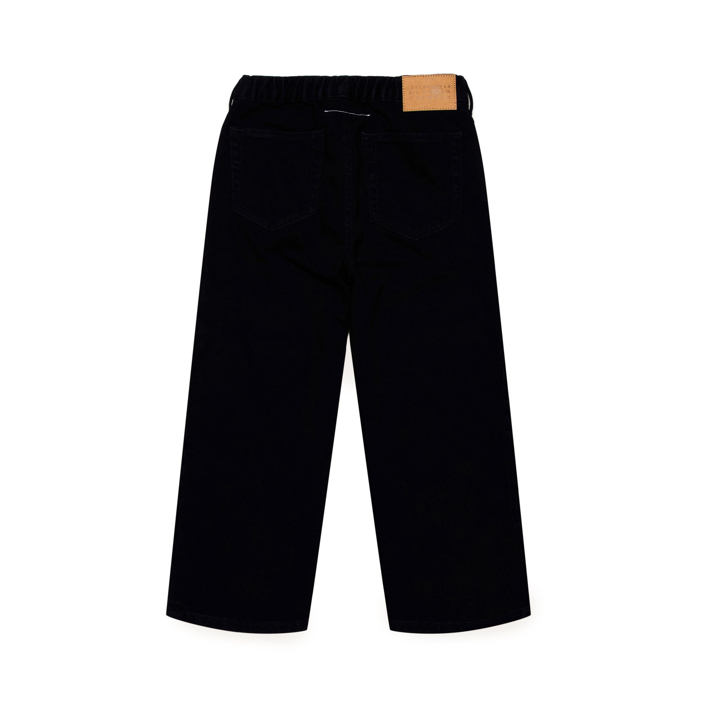 Boys & Girls Black Cotton Trousers