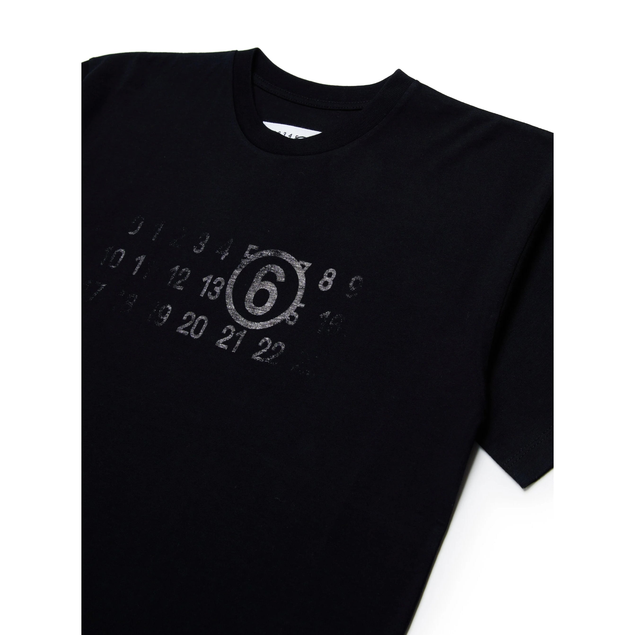 Boys & Girls Black Cotton T-Shirt