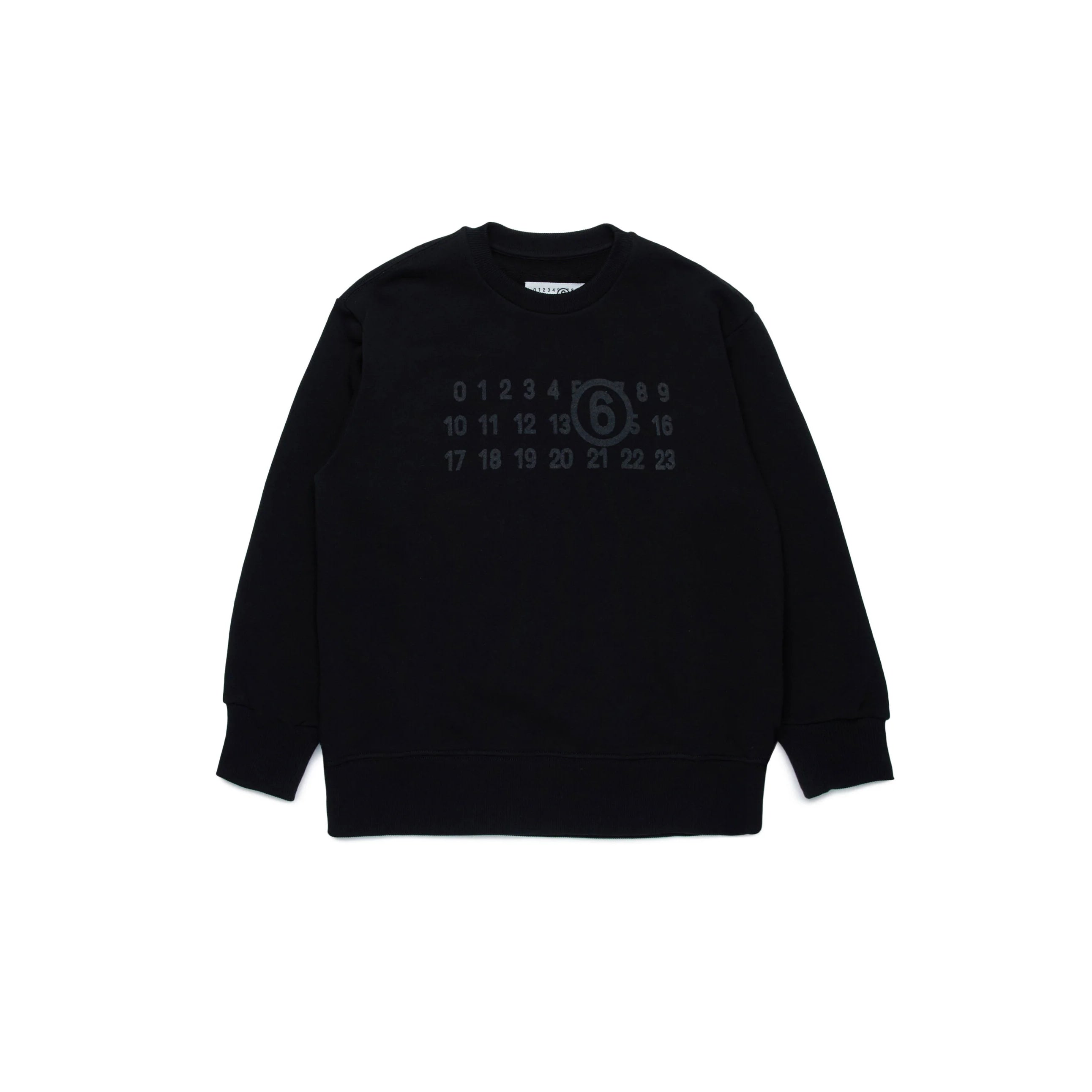 Boys & Girls Black Cotton Sweatshirt