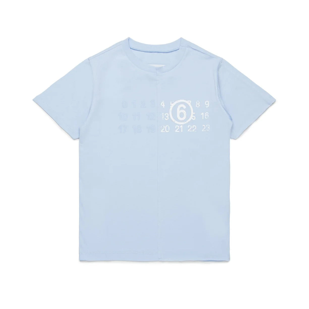 Girls Blue Cotton T-Shirt