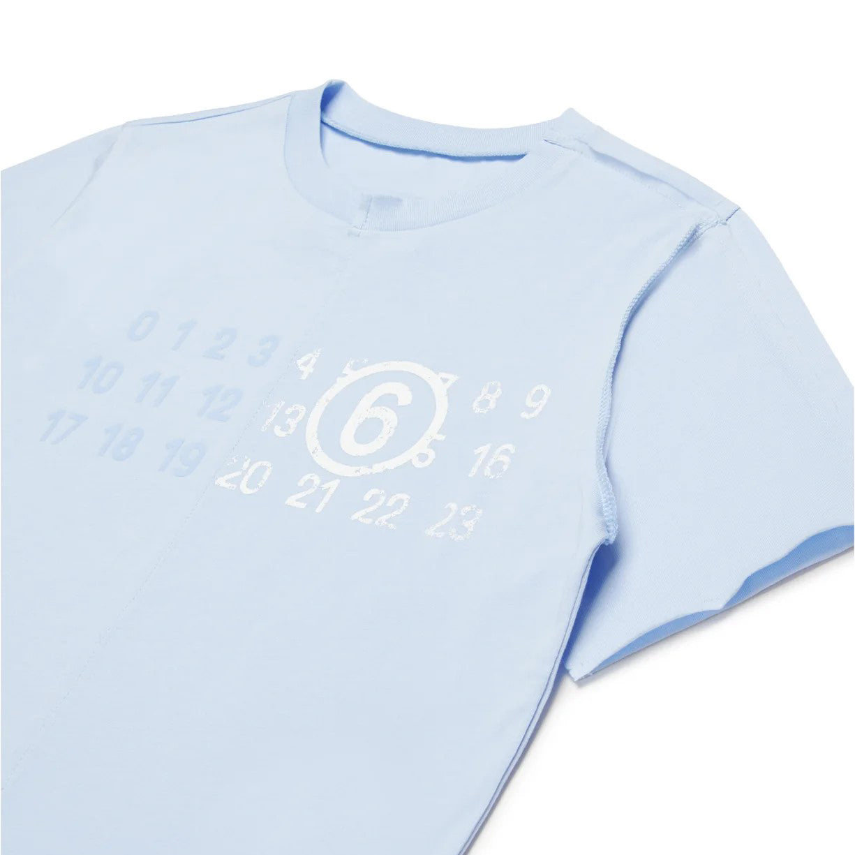 Girls Blue Cotton T-Shirt