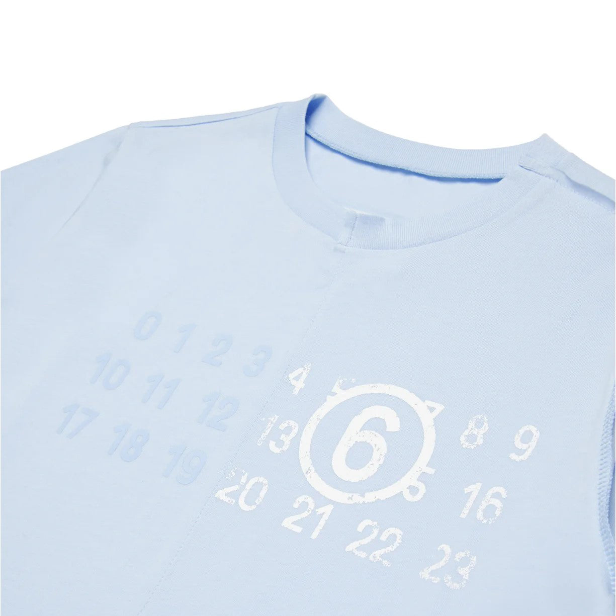 Girls Blue Cotton T-Shirt