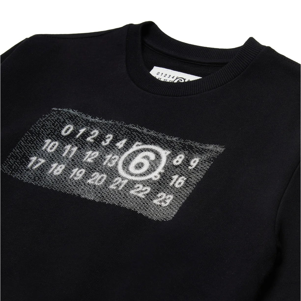 Girls Black Letters Cotton Sweatshirt