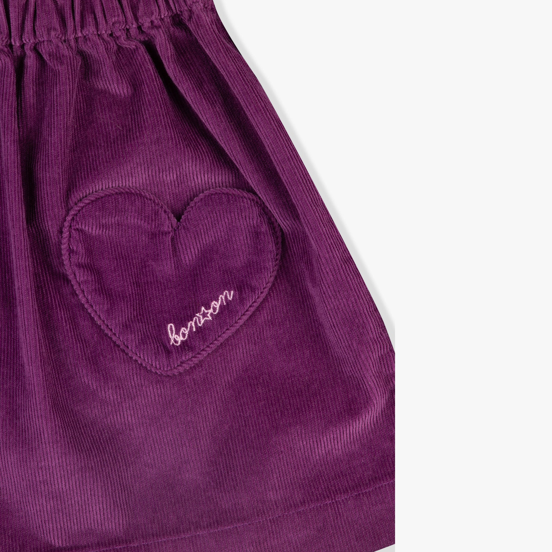 Girls Purple Corduroy Skirt