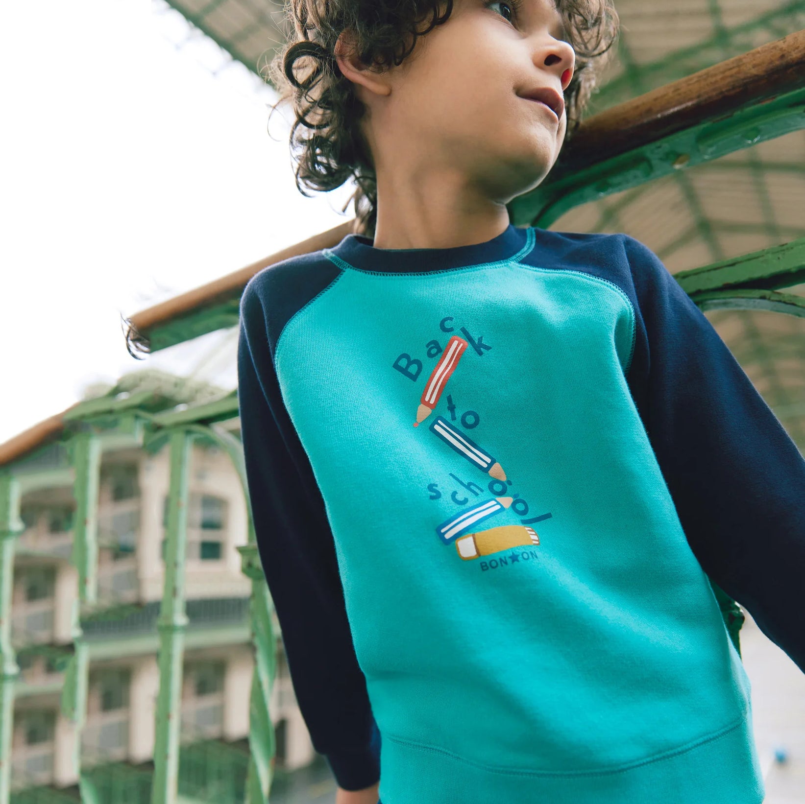 Boys Blue Cotton Sweatshirt