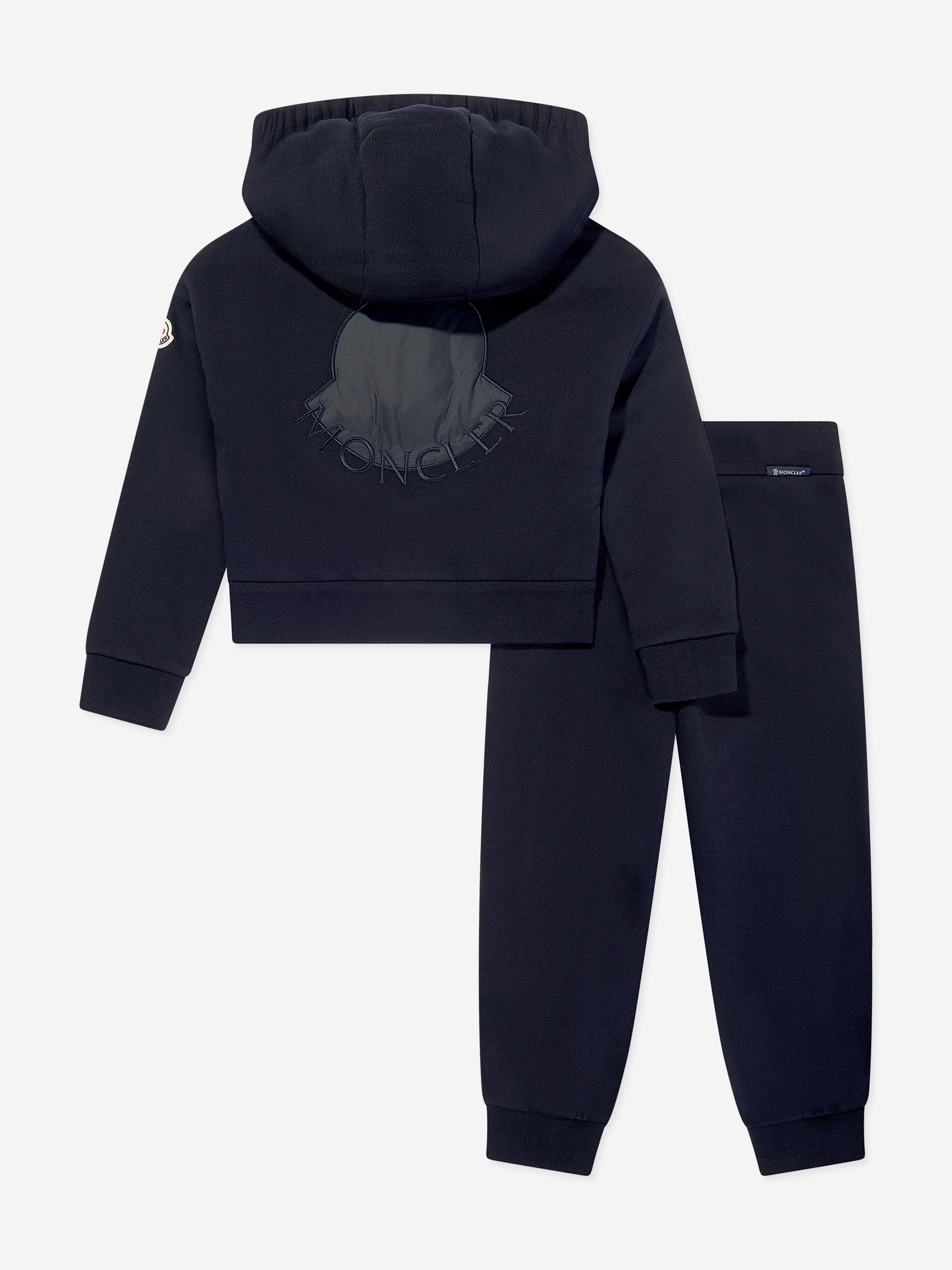 Moncler Enfant Girls Logo Tracksuit in Navy