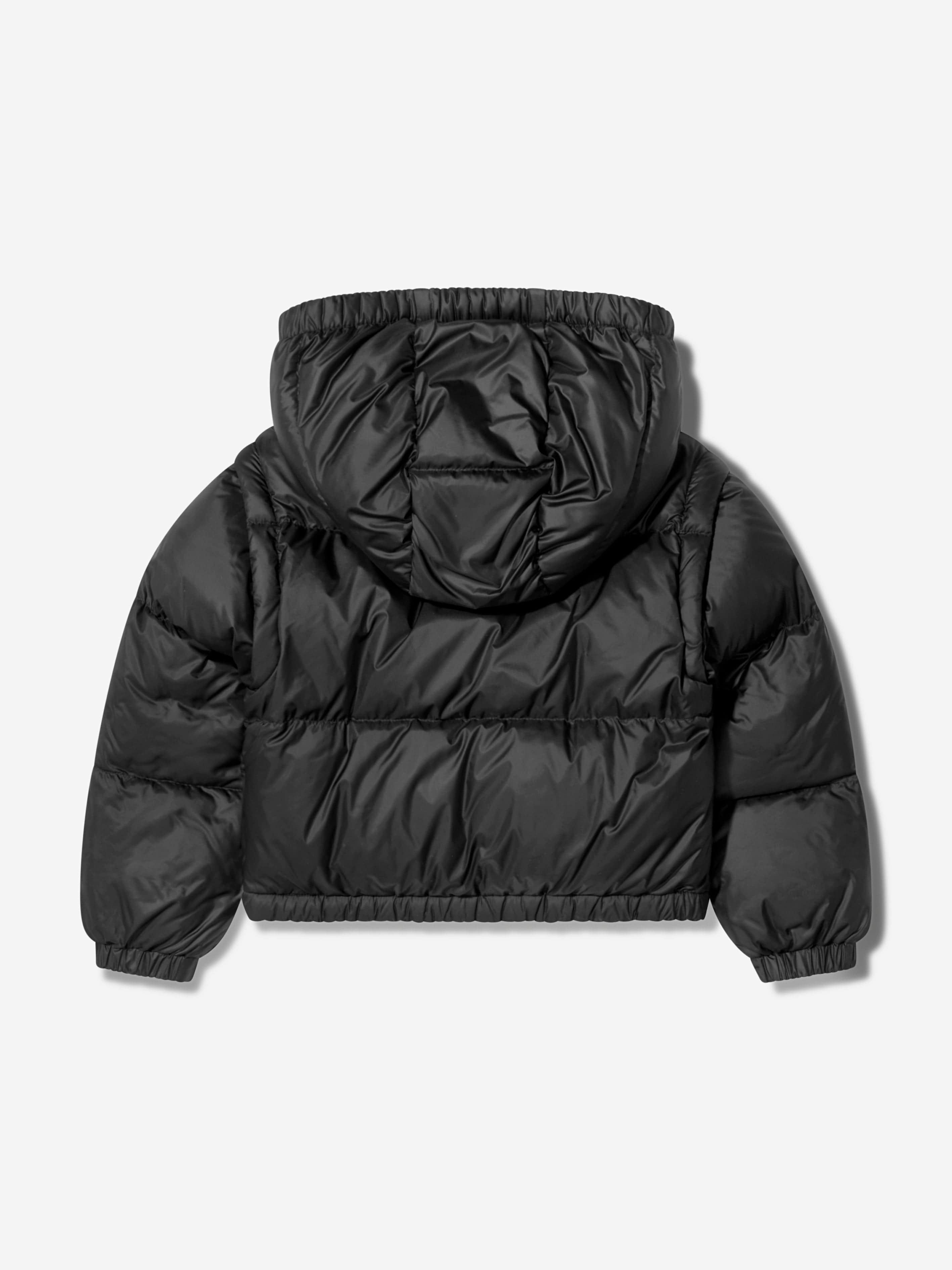 Moncler Enfant Girls Down Padded Vanya Jacket in Black