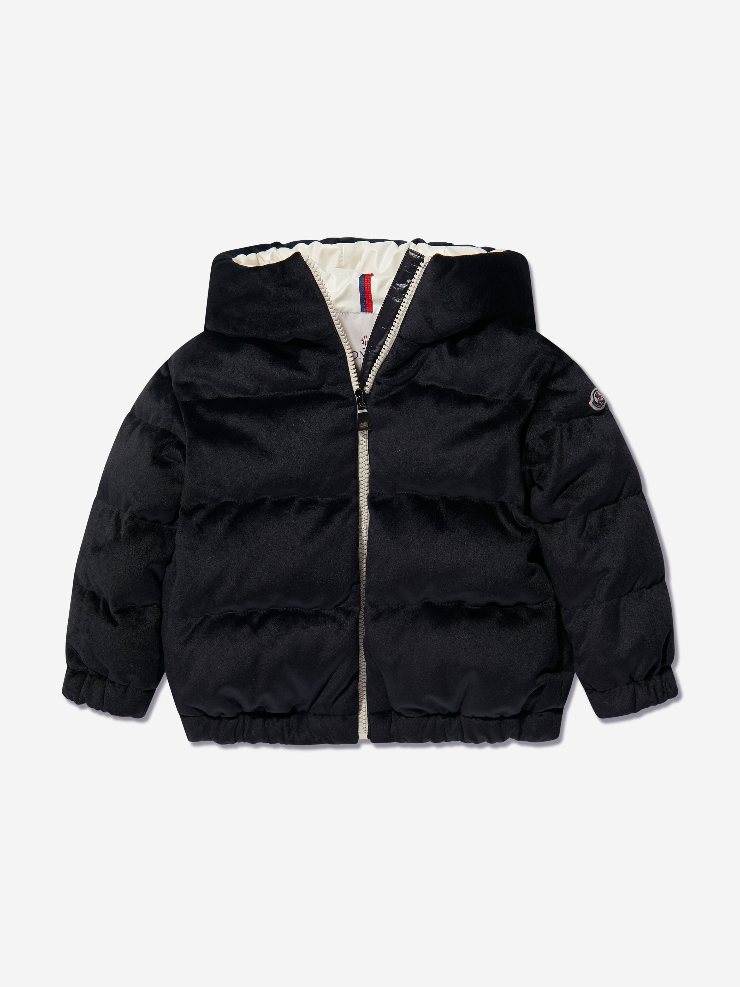 Moncler Enfant Girls Down Padded Daos Jacket in Black