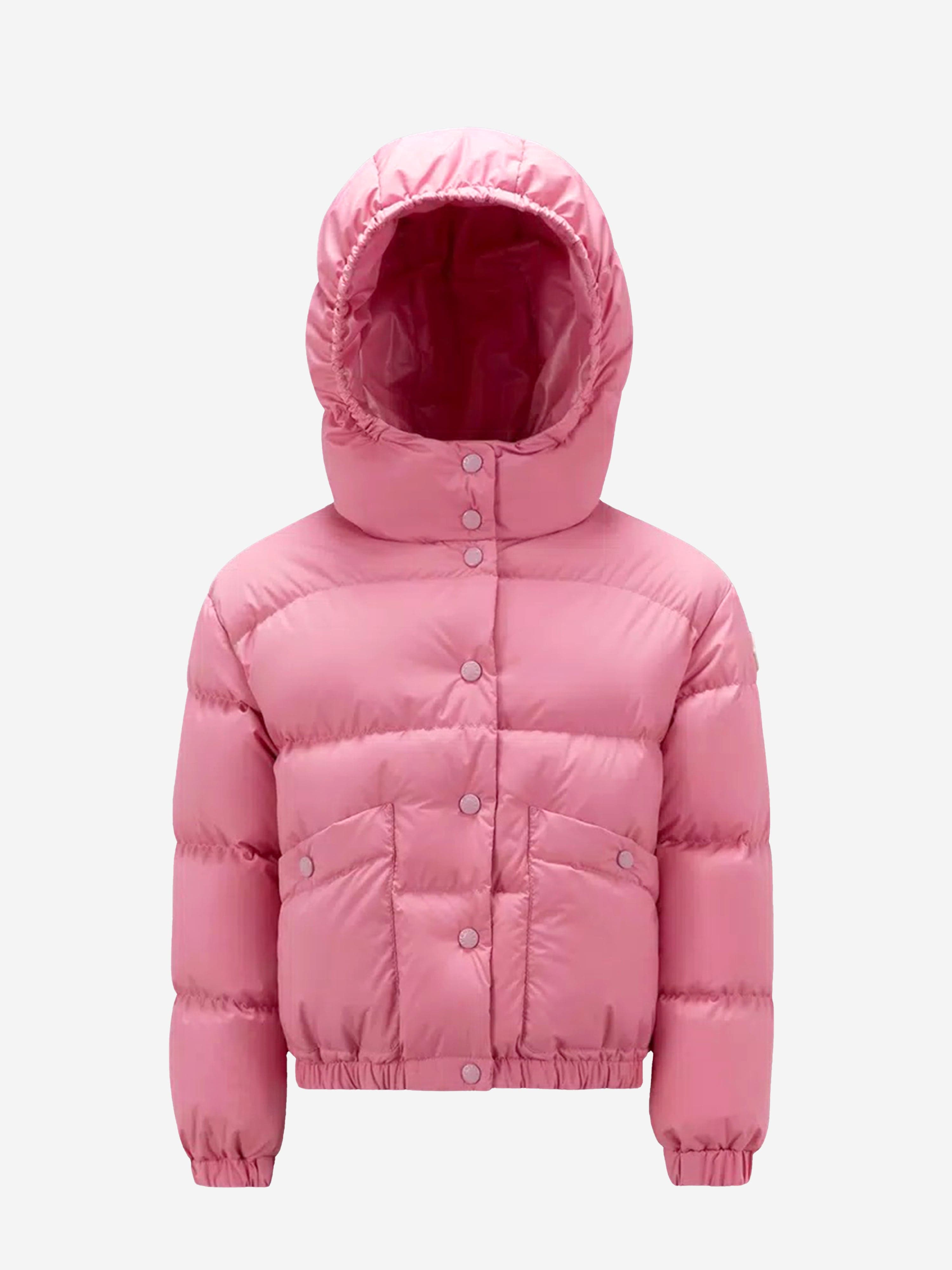 Moncler Enfant Girls Down Padded Ebre Jacket in Pink