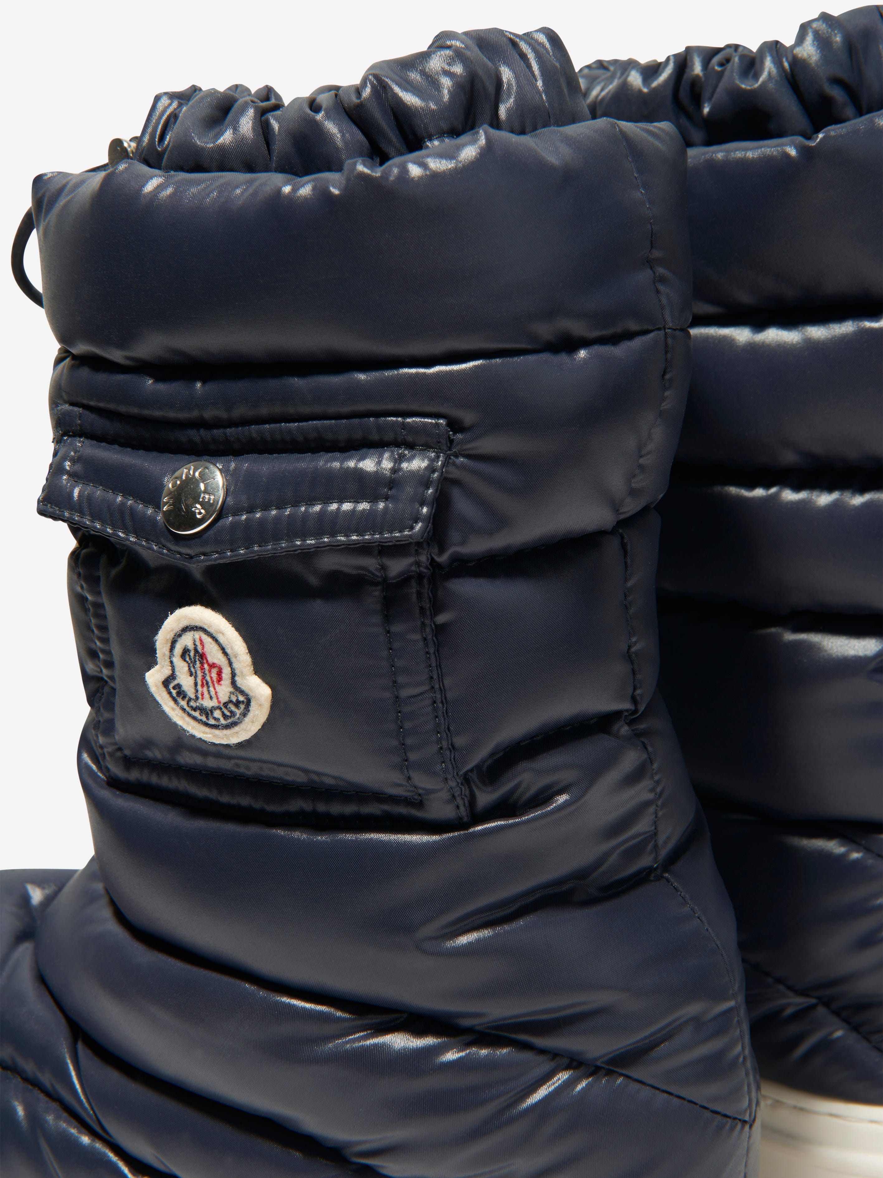 Moncler Enfant Kids Petit Gaia Pocket Snow Boots in Navy