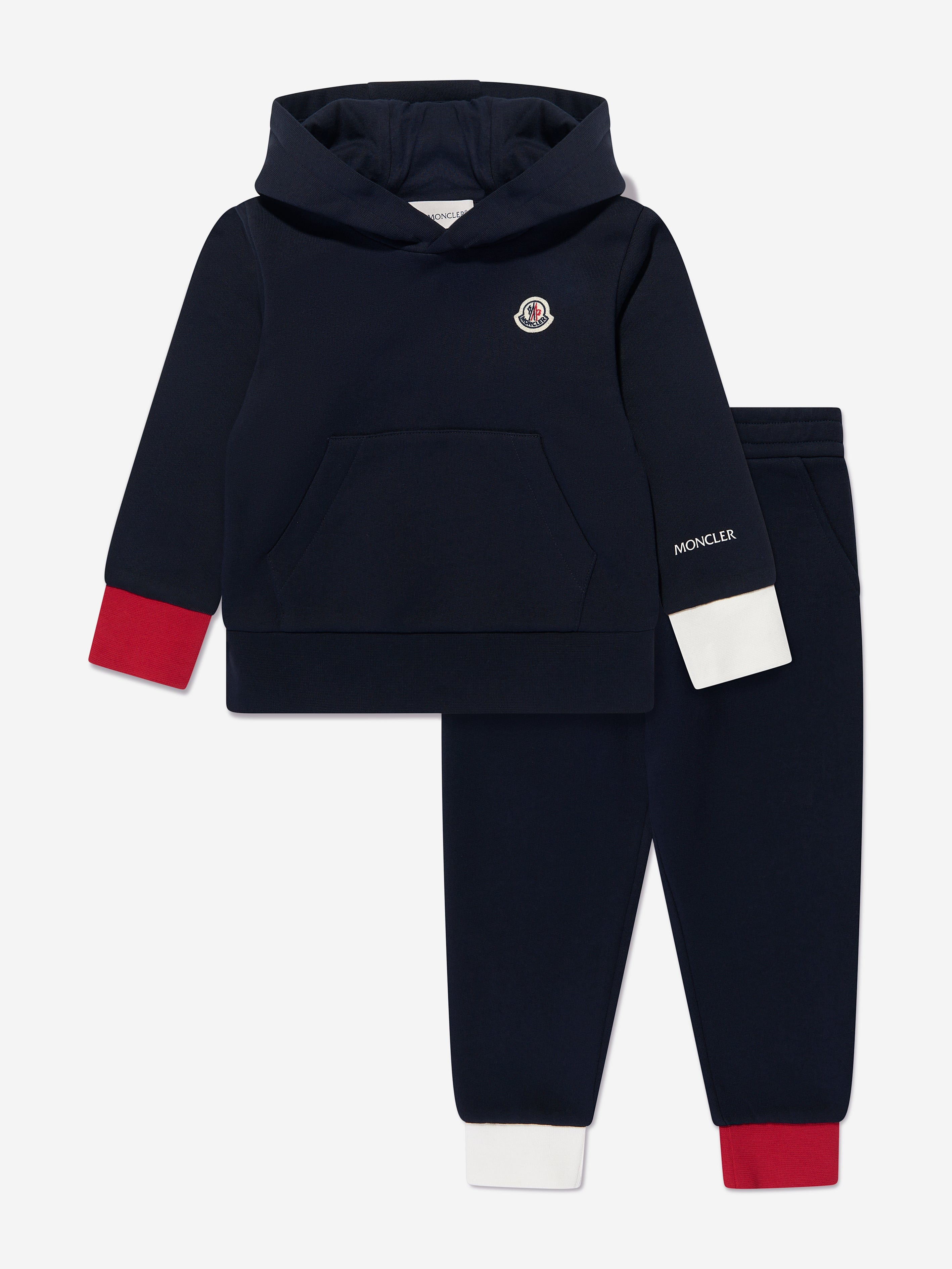 Moncler Enfant Boys Logo Tracksuit in Navy