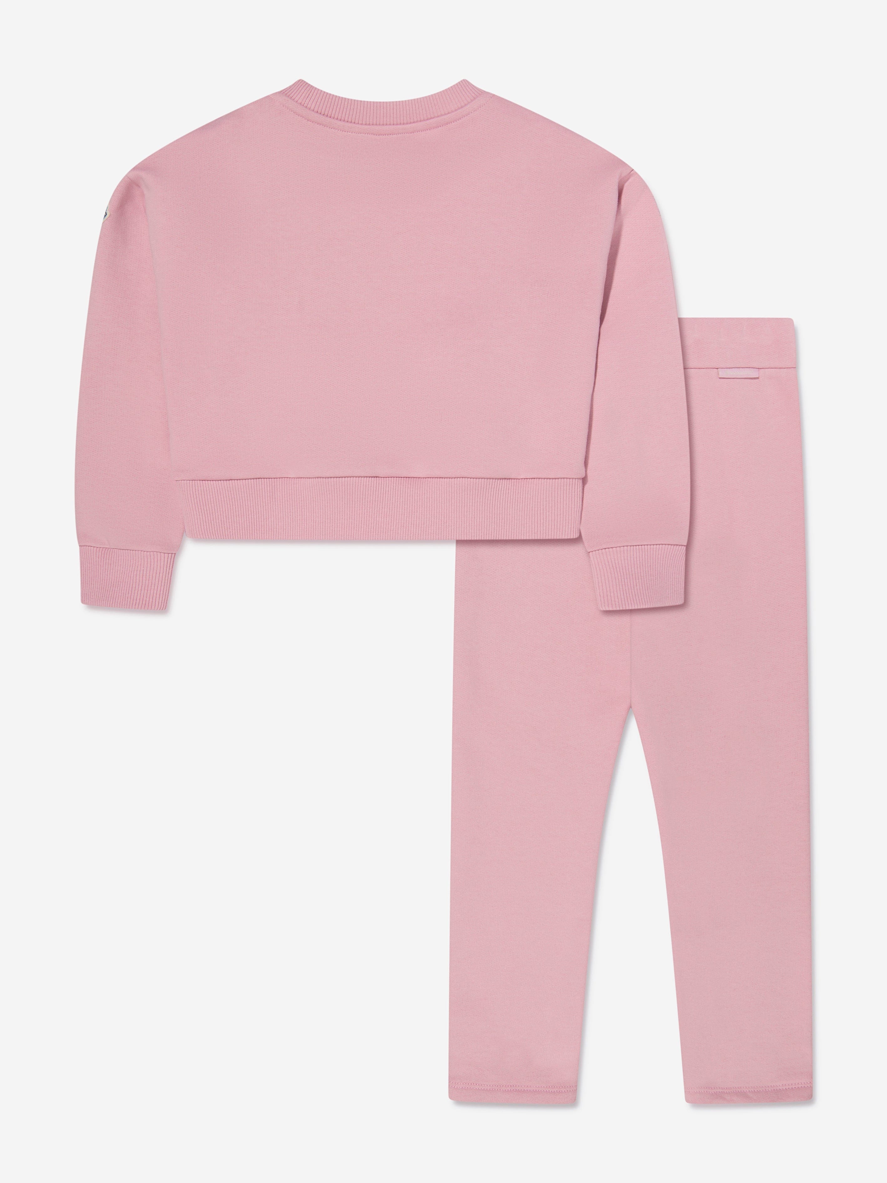 Moncler Enfant Girls Sweatshirt And Leggings Set in Pink