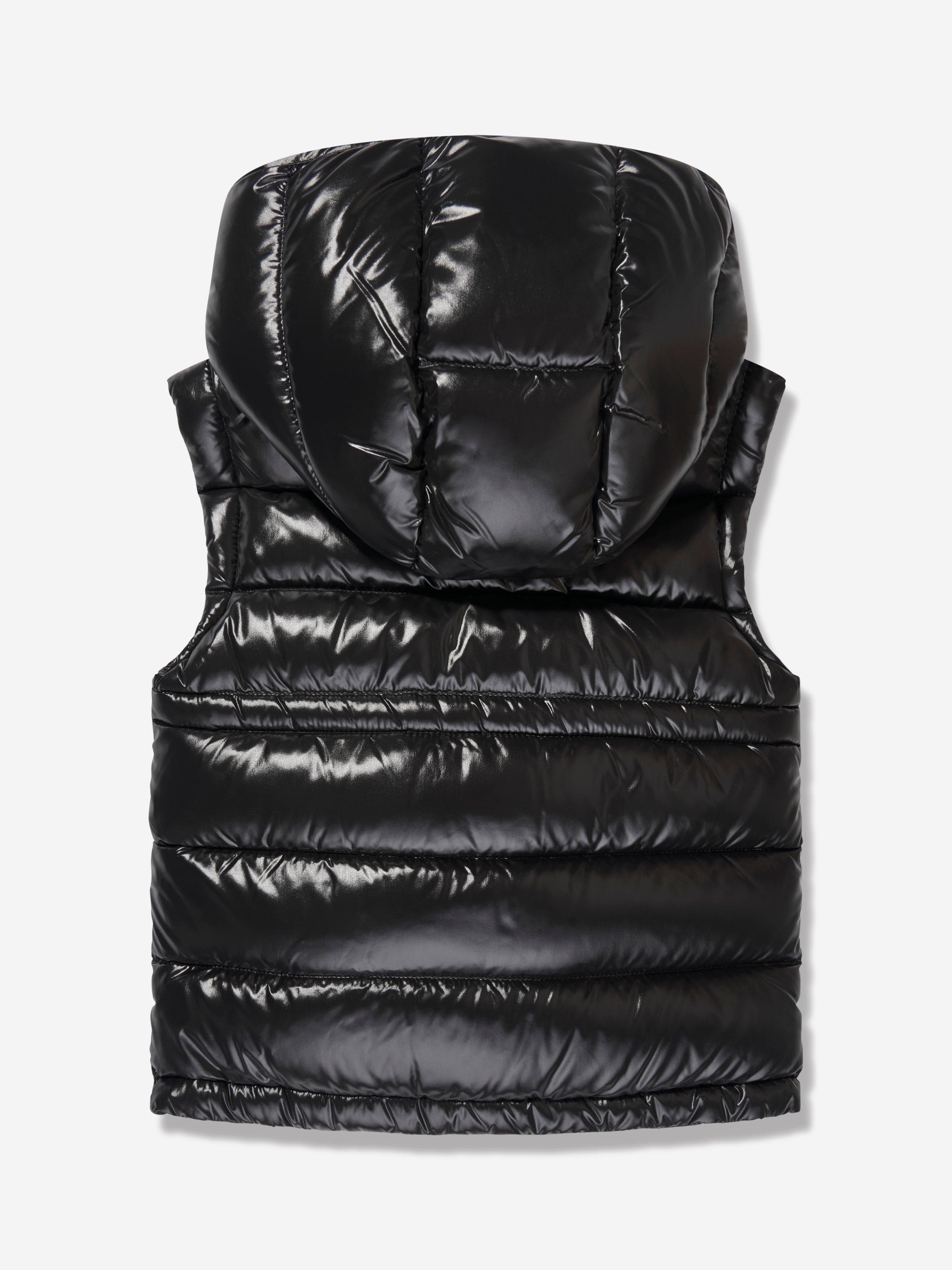 Moncler Enfant Girls Down Padded Ania Gilet in Black