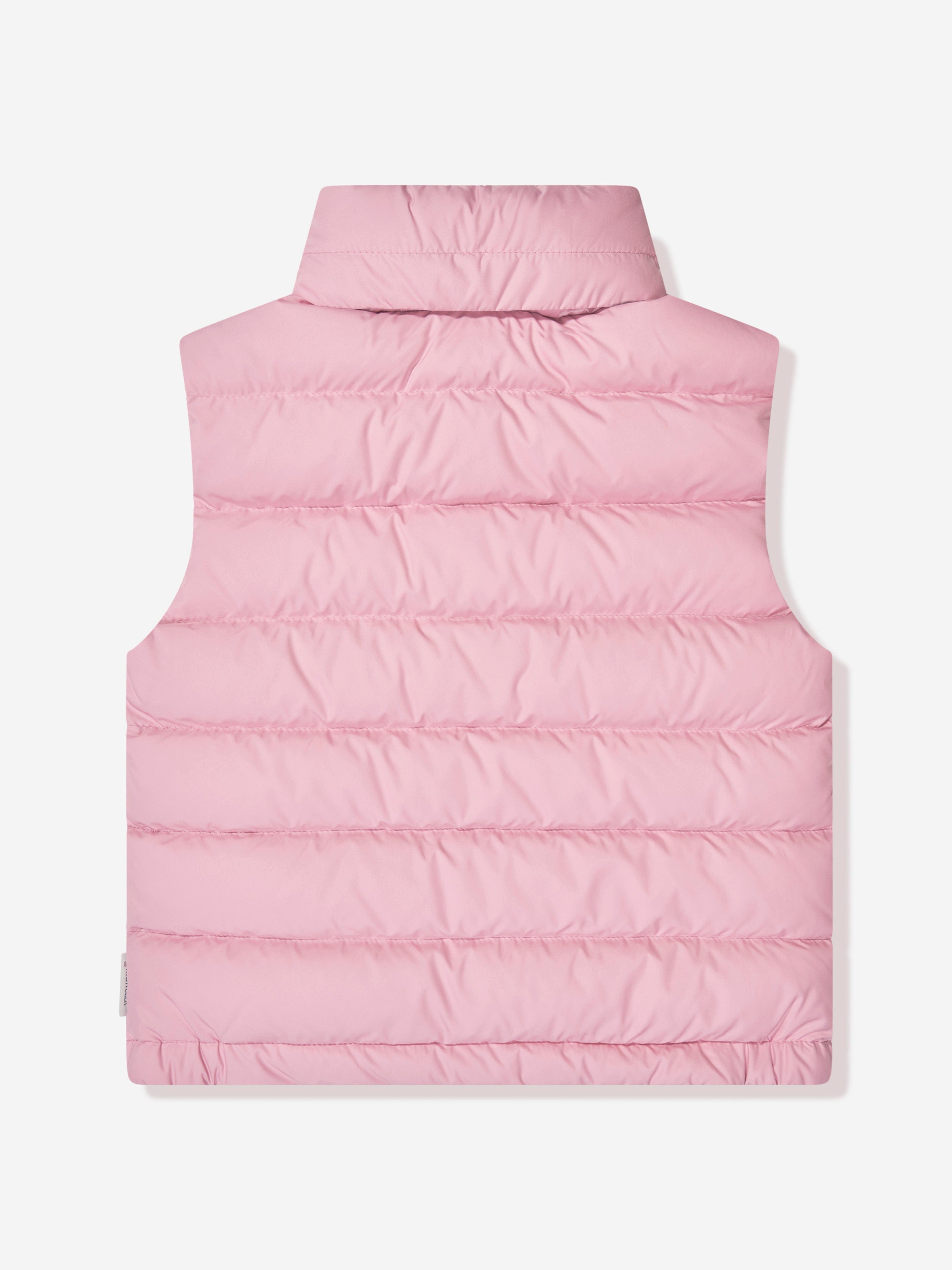 Moncler Enfant Girls Down Padded Rafael Gilet in Pink