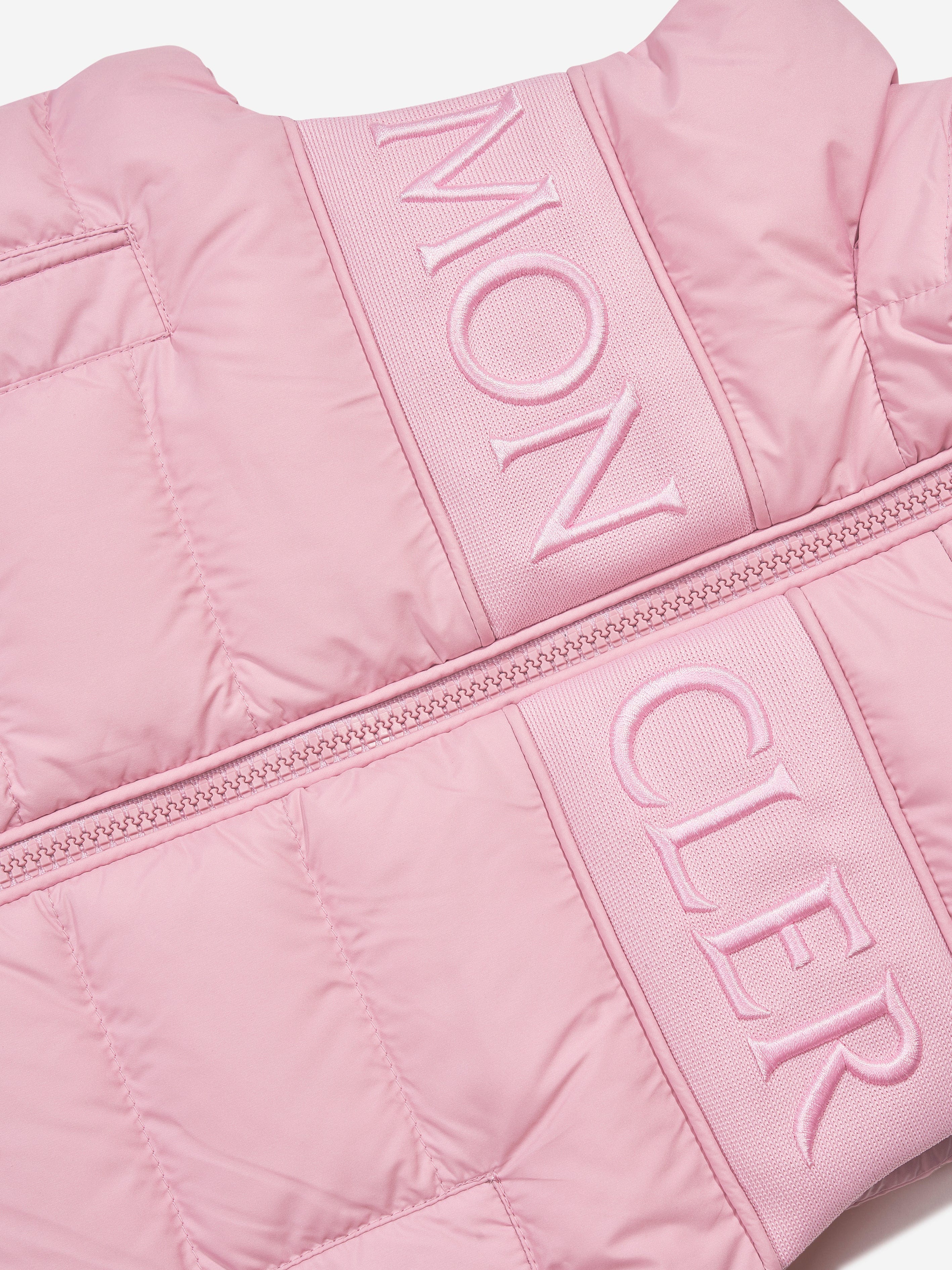 Moncler Enfant Girls Down Padded Rafael Gilet in Pink