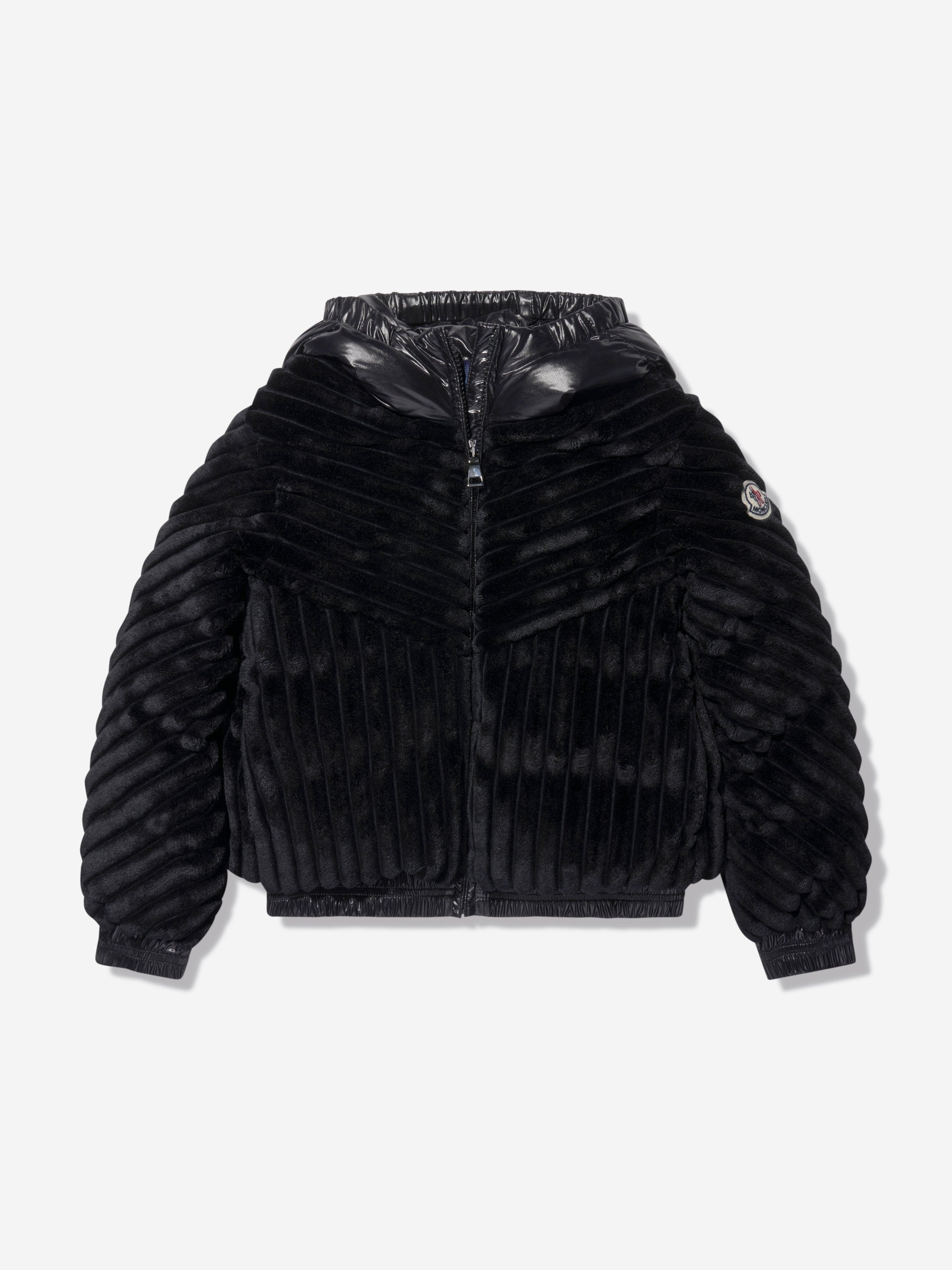 Moncler Enfant Girls Down Pedrix Jacket in Black