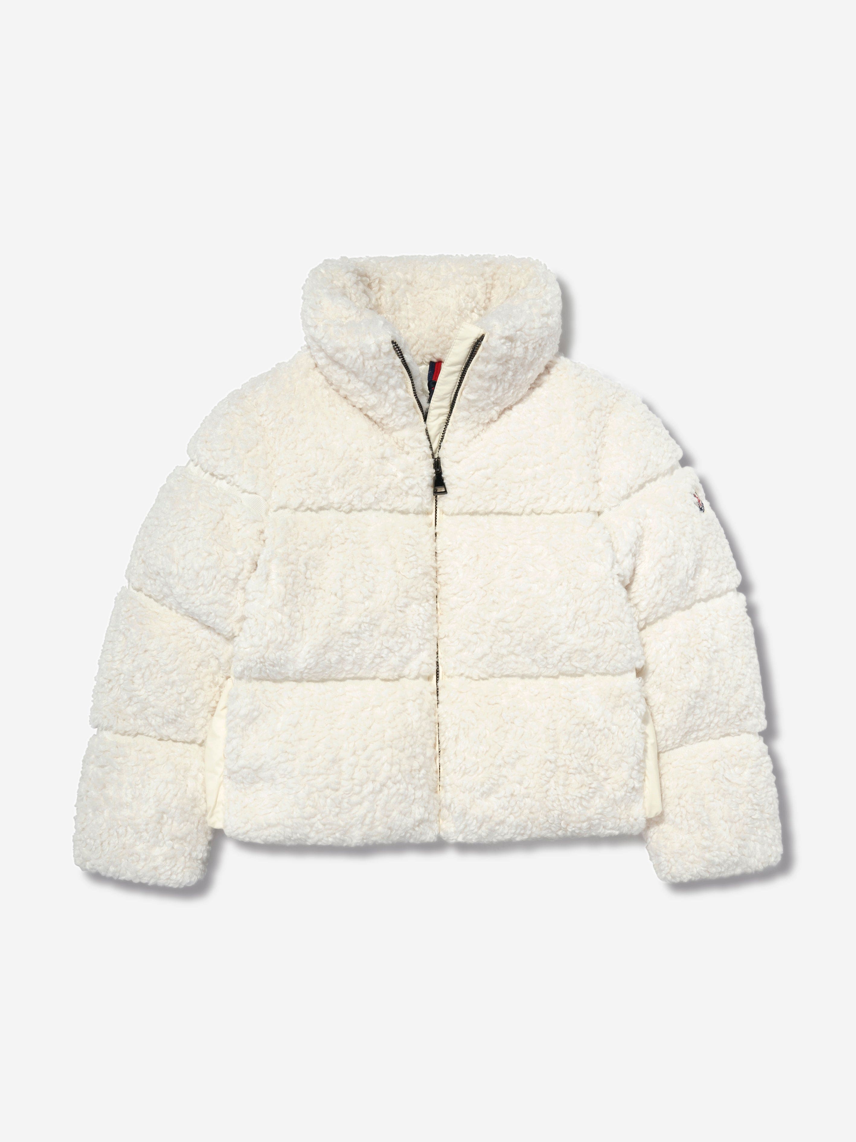 Moncler Enfant Girls Down Padded Segura Jacket in White