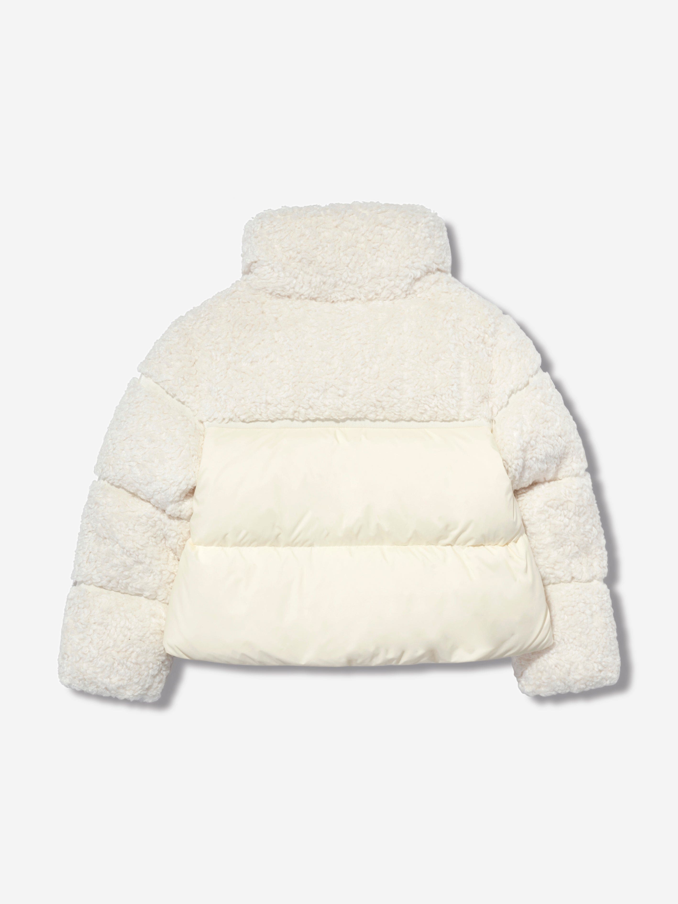 Moncler Enfant Girls Down Padded Segura Jacket in White