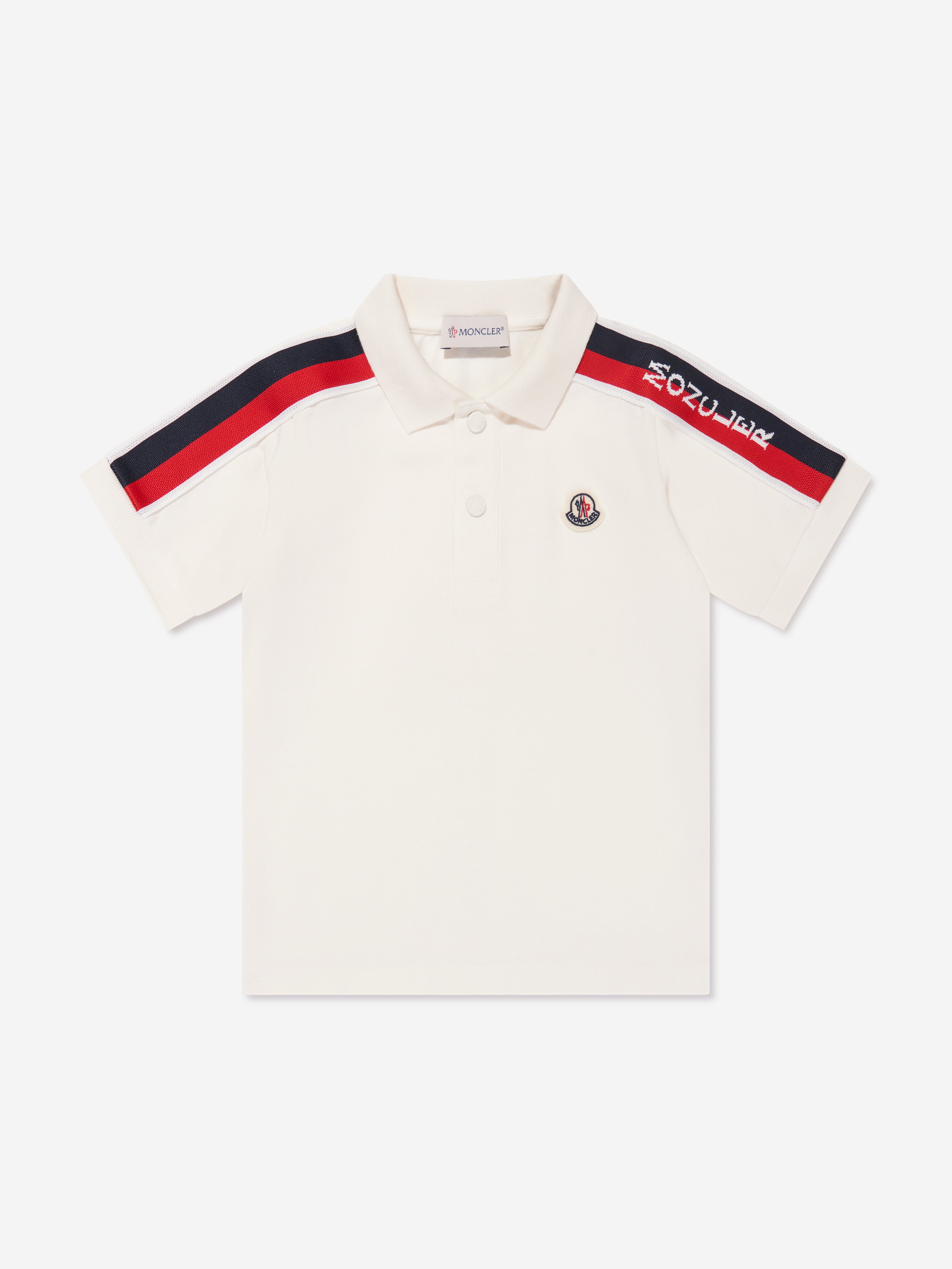 Moncler Enfant Boys Polo Shirt in White