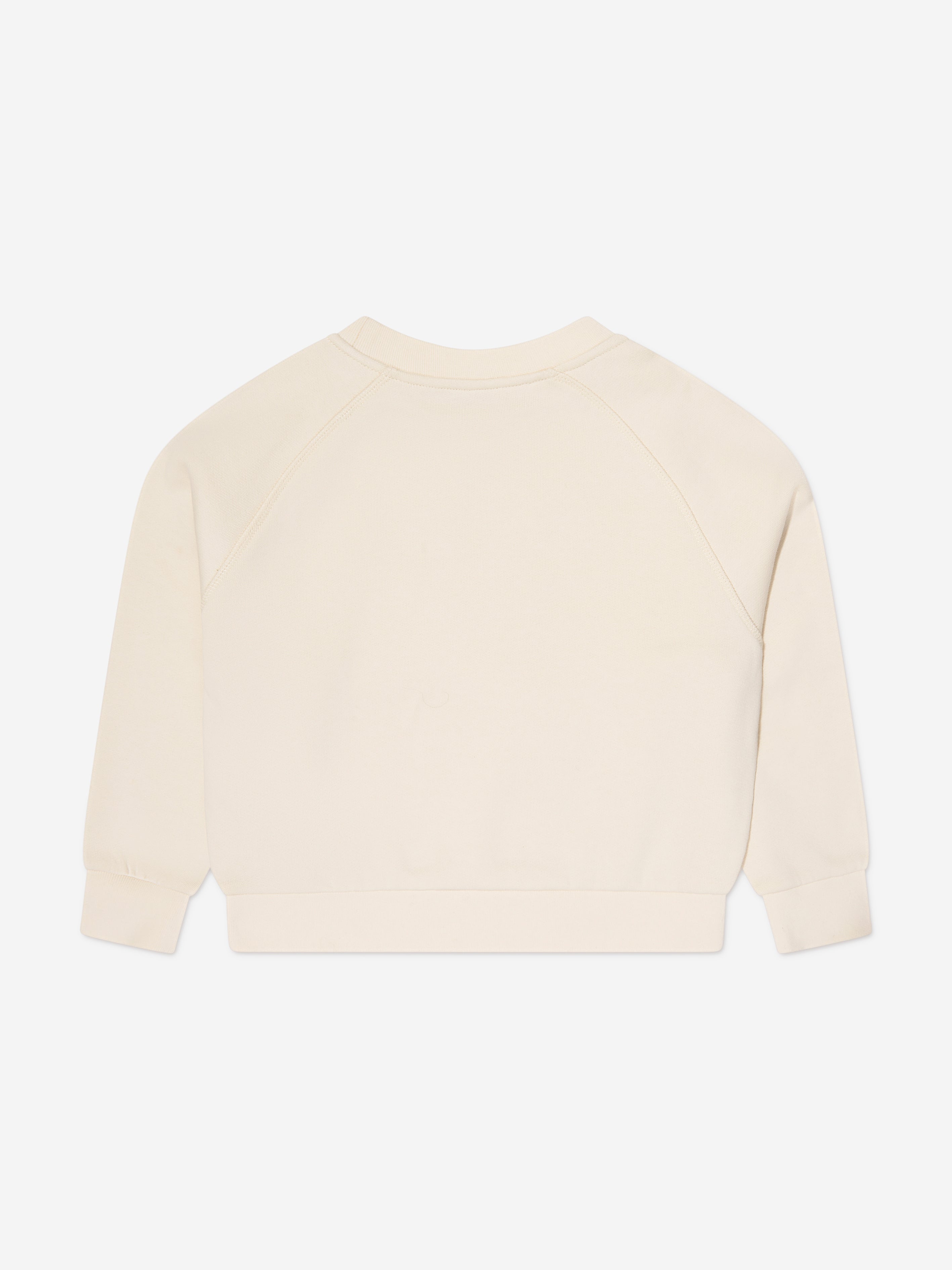 Moncler Enfant Girls Logo Sweatshirt in Ivory