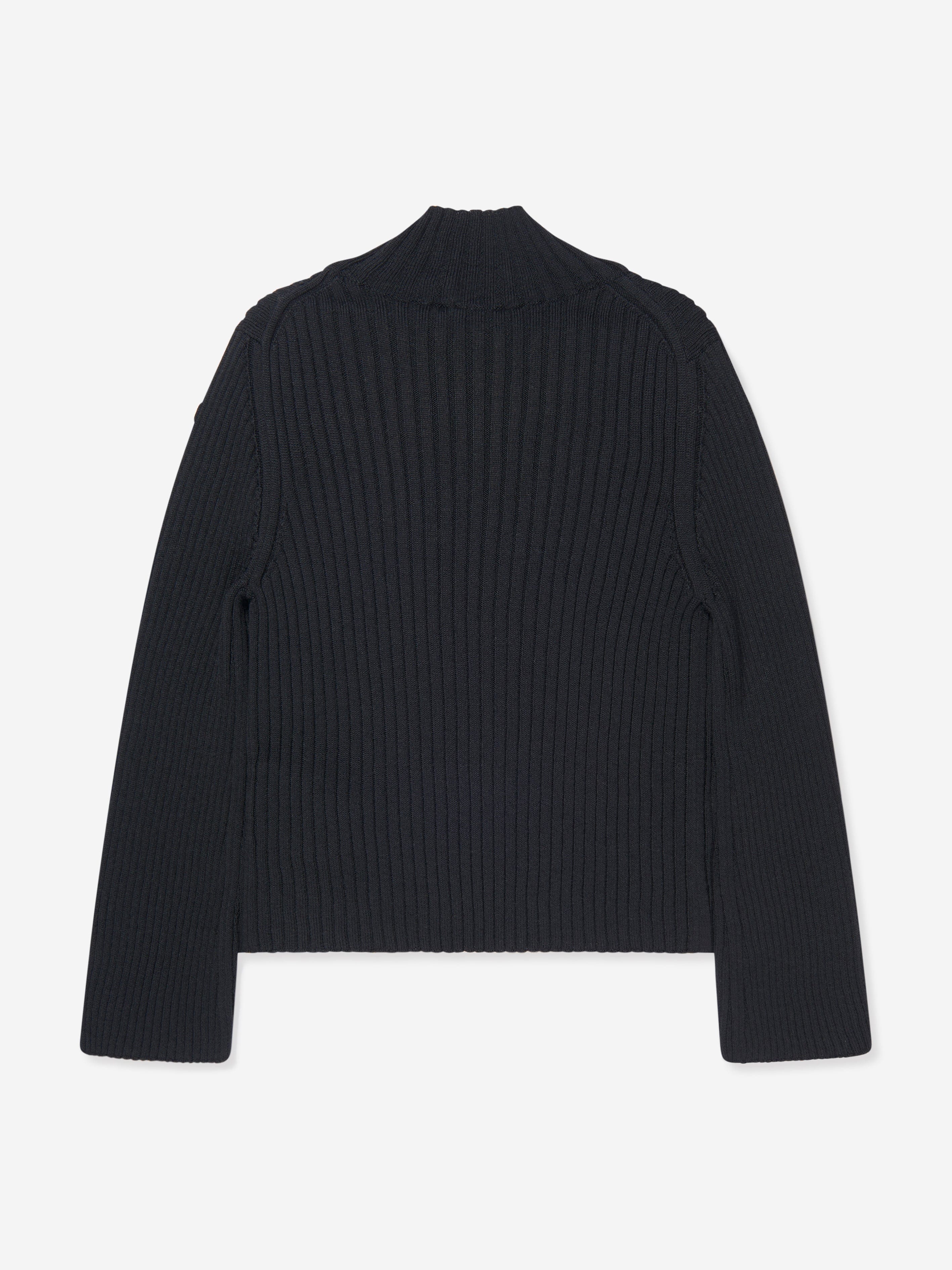 Moncler Enfant Girls Turtleneck Top in Black