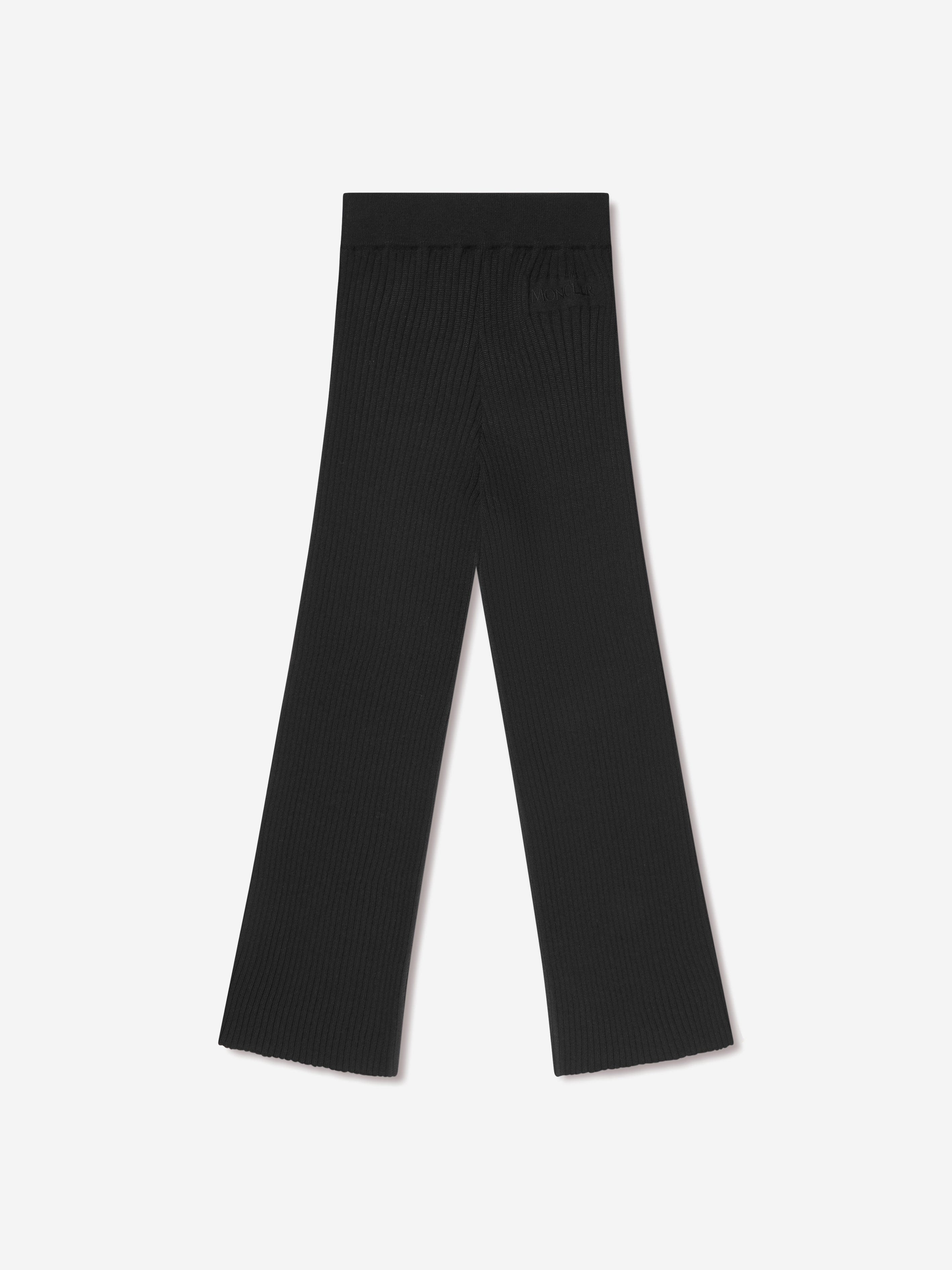 Moncler Enfant Girls Knitted Bottoms in Black