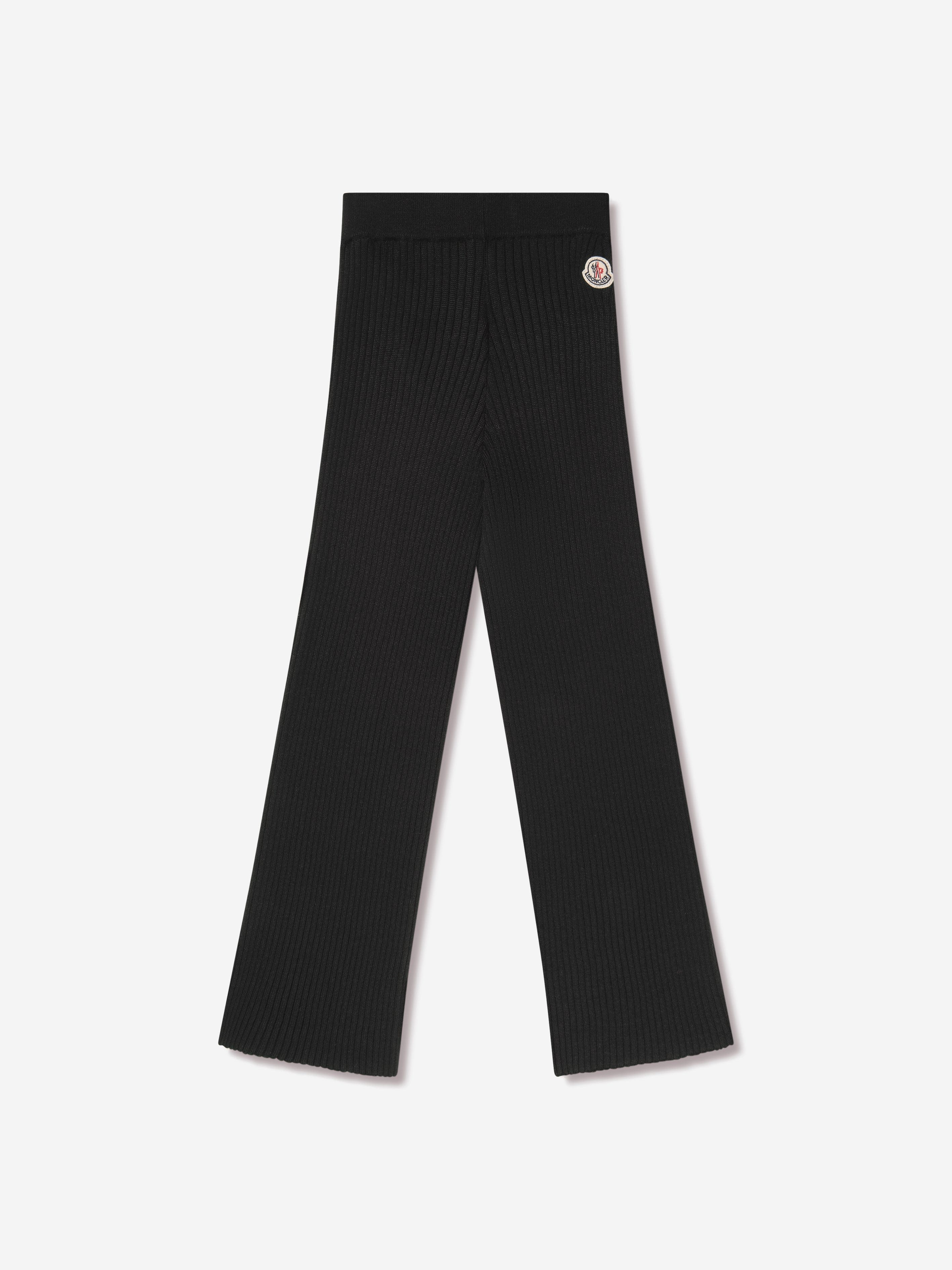 Moncler Enfant Girls Knitted Bottoms in Black