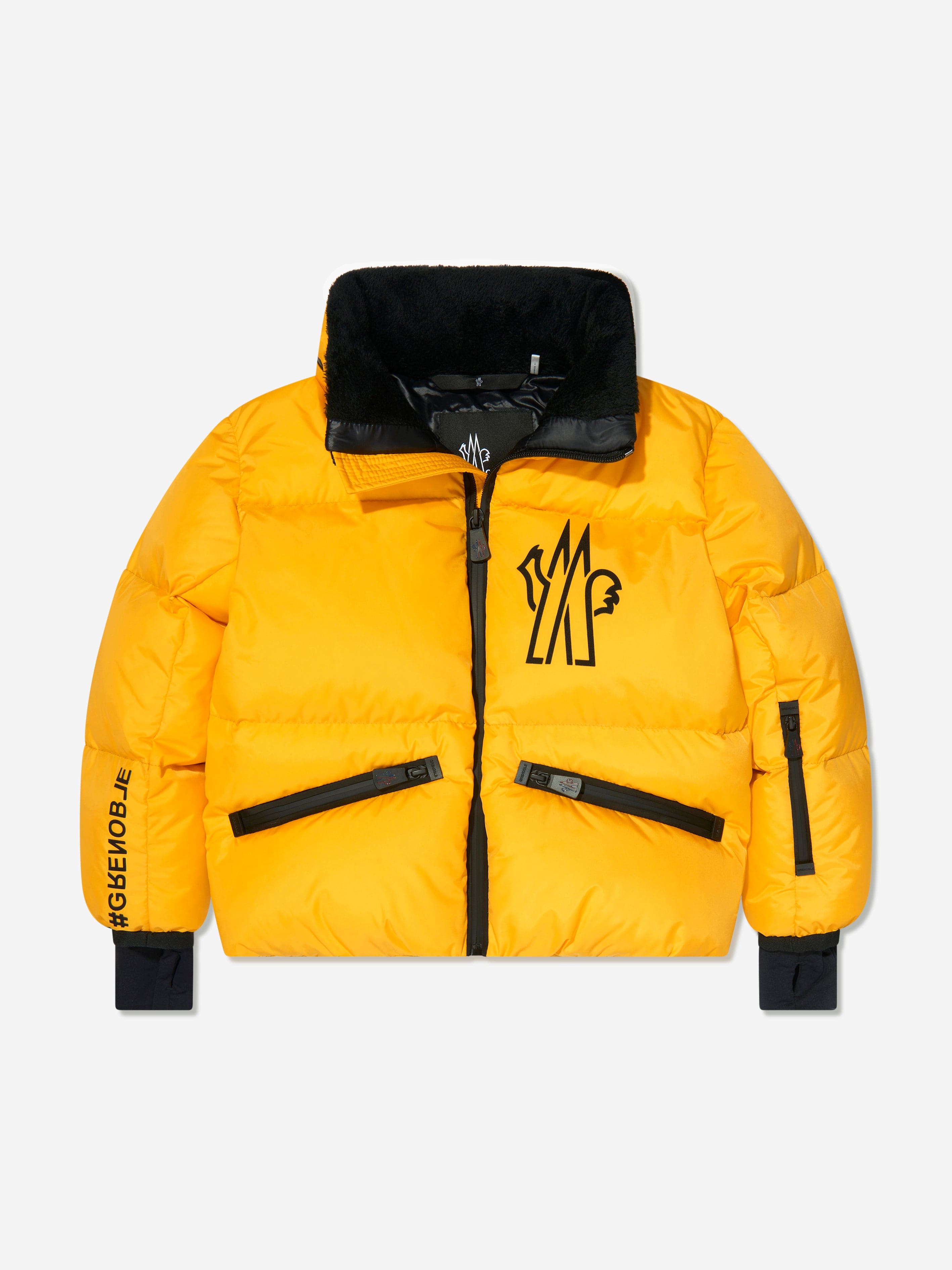 Moncler Enfant Moncler Grenoble Boys Down Padded Verdons Jacket in Yellow