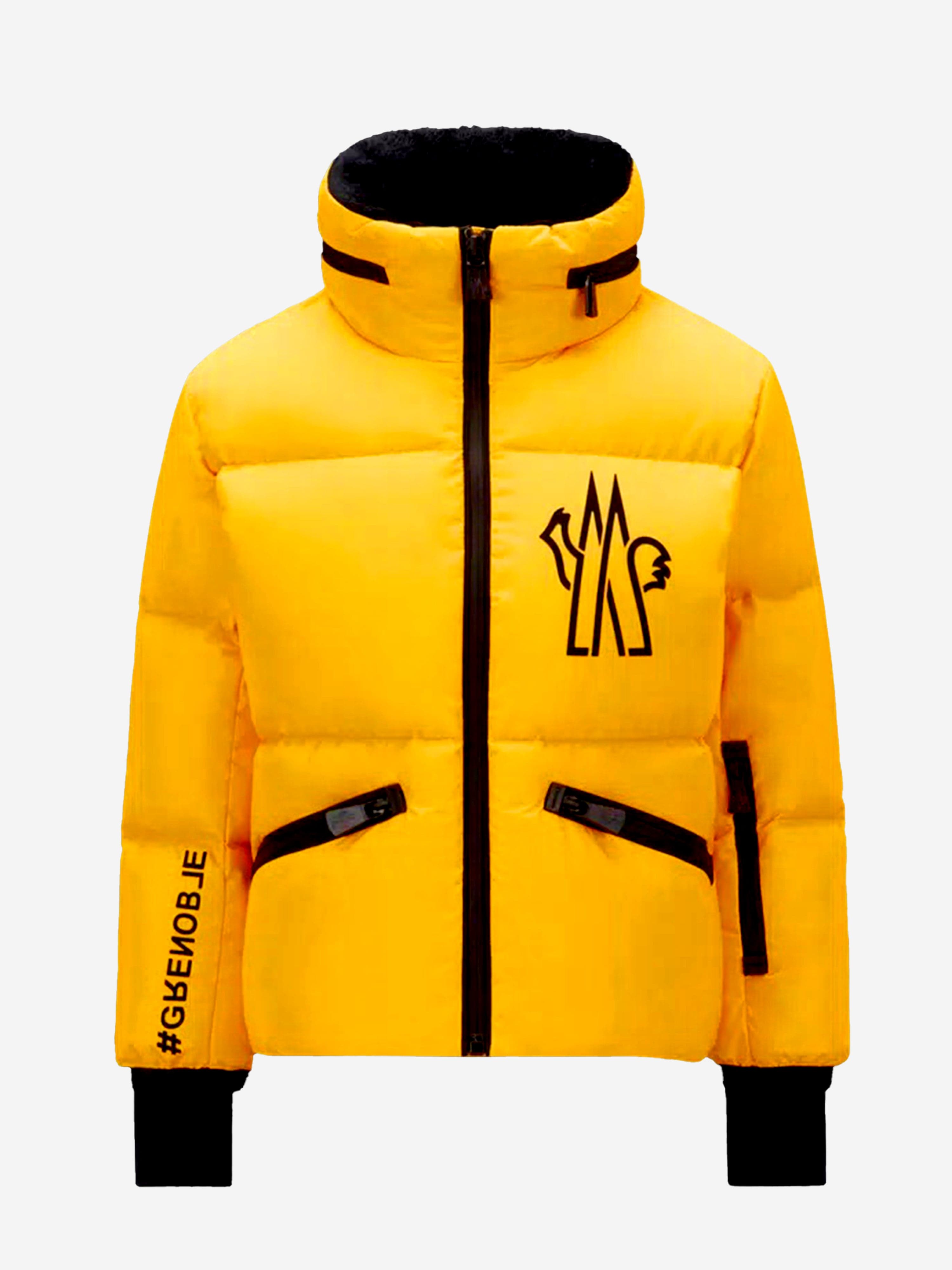 Moncler Enfant Moncler Grenoble Boys Down Padded Verdons Jacket in Yellow