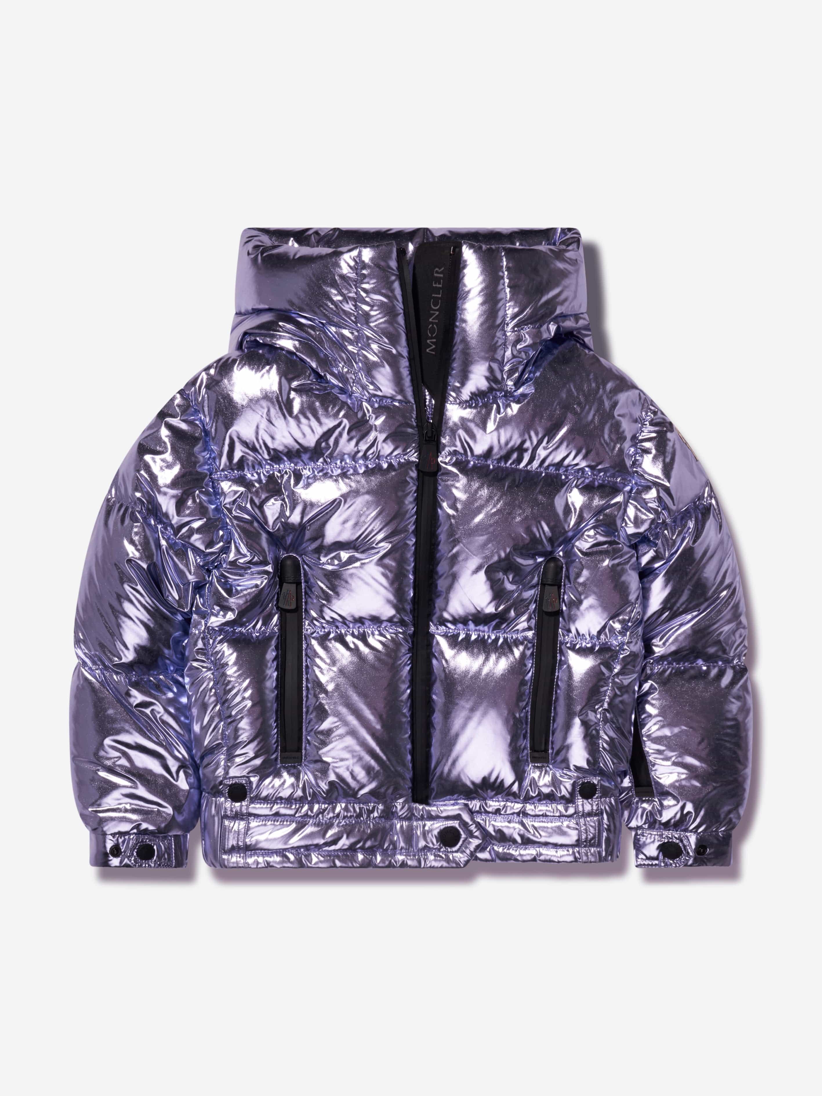 Moncler Enfant Moncler Grenoble Girls Down Padded Violette Jacket in Purple