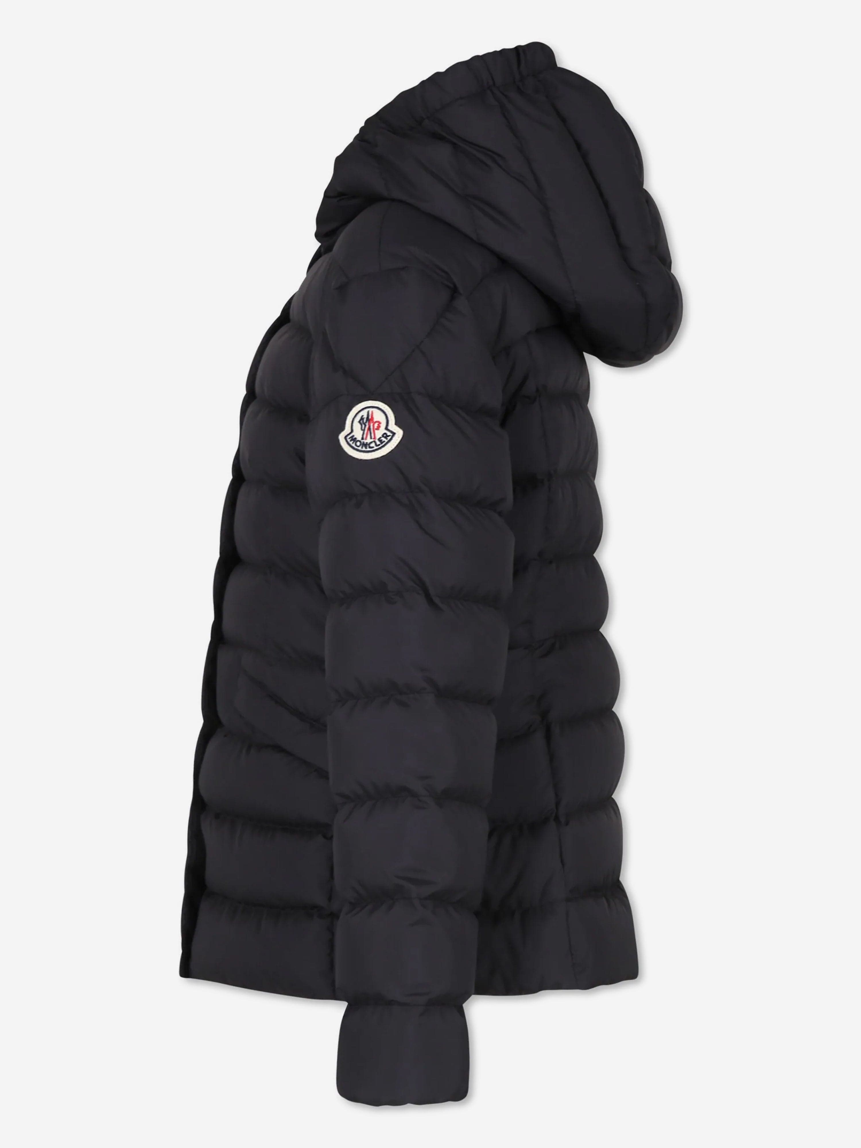 Moncler Enfant Girls Down Padded Egisto Jacket in Black