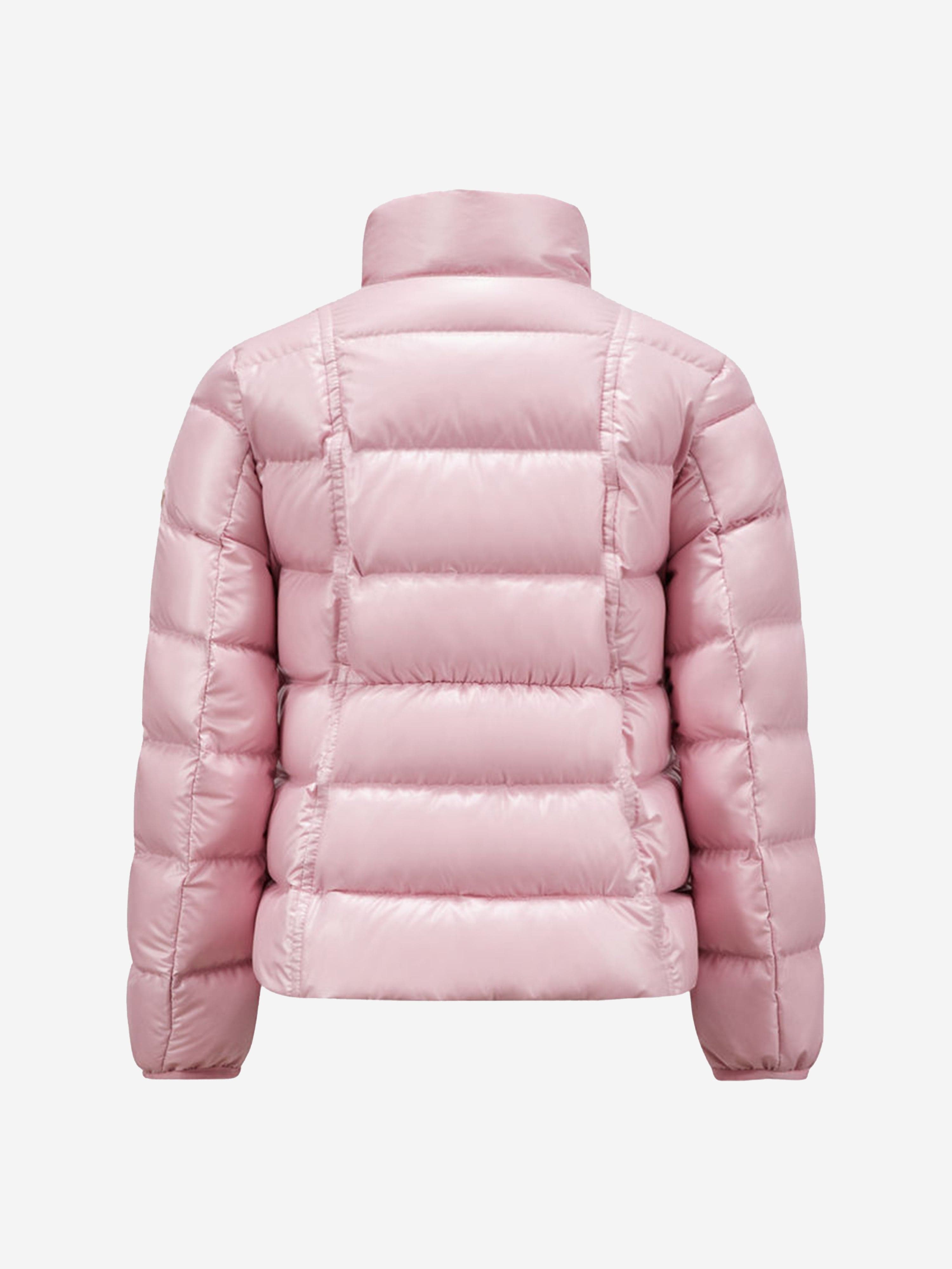 Moncler Enfant Girls Down Padded Ainay Jacket in Pink