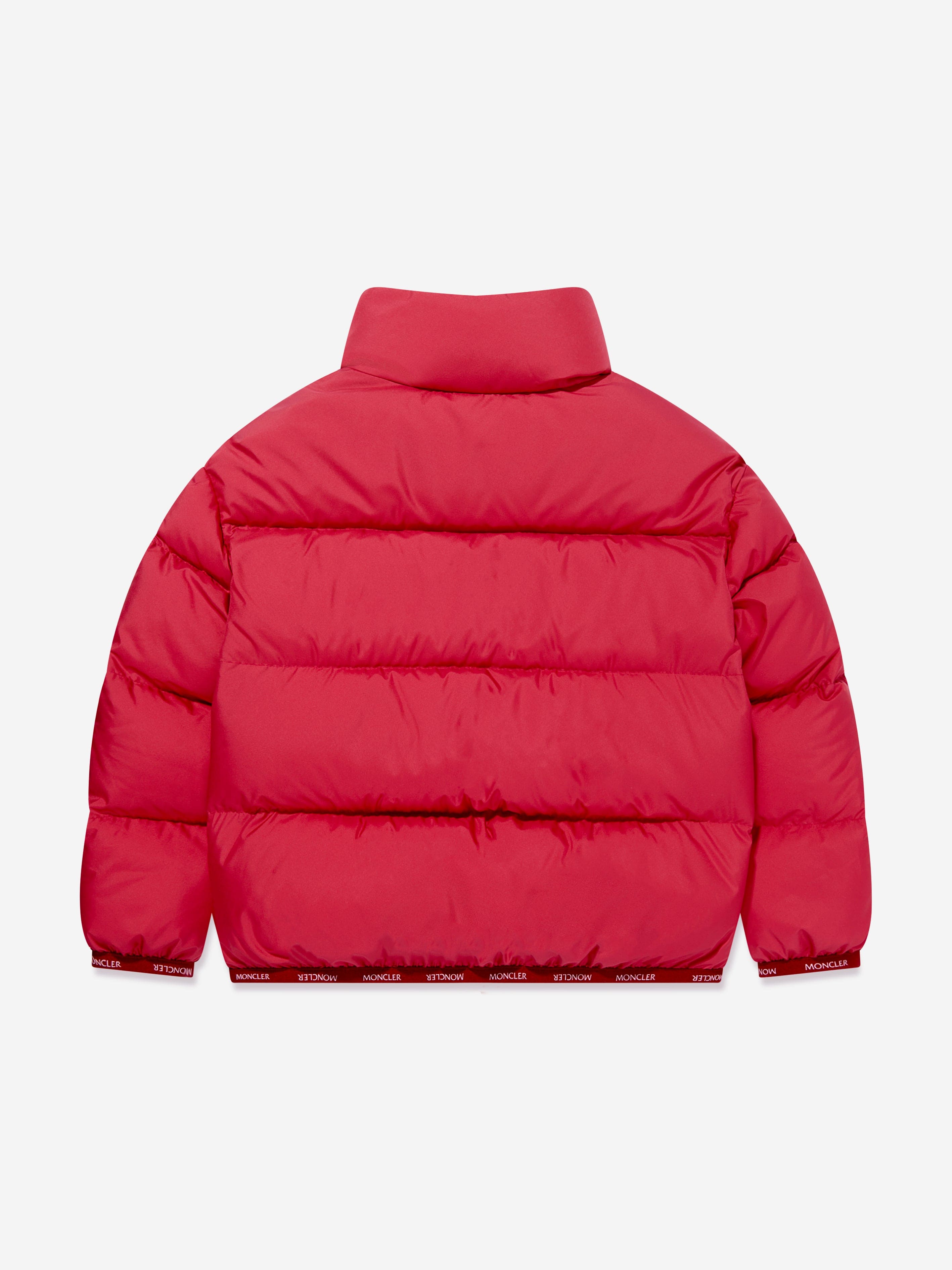 Moncler Enfant Girls Down Padded Abbadia Jacket in Red