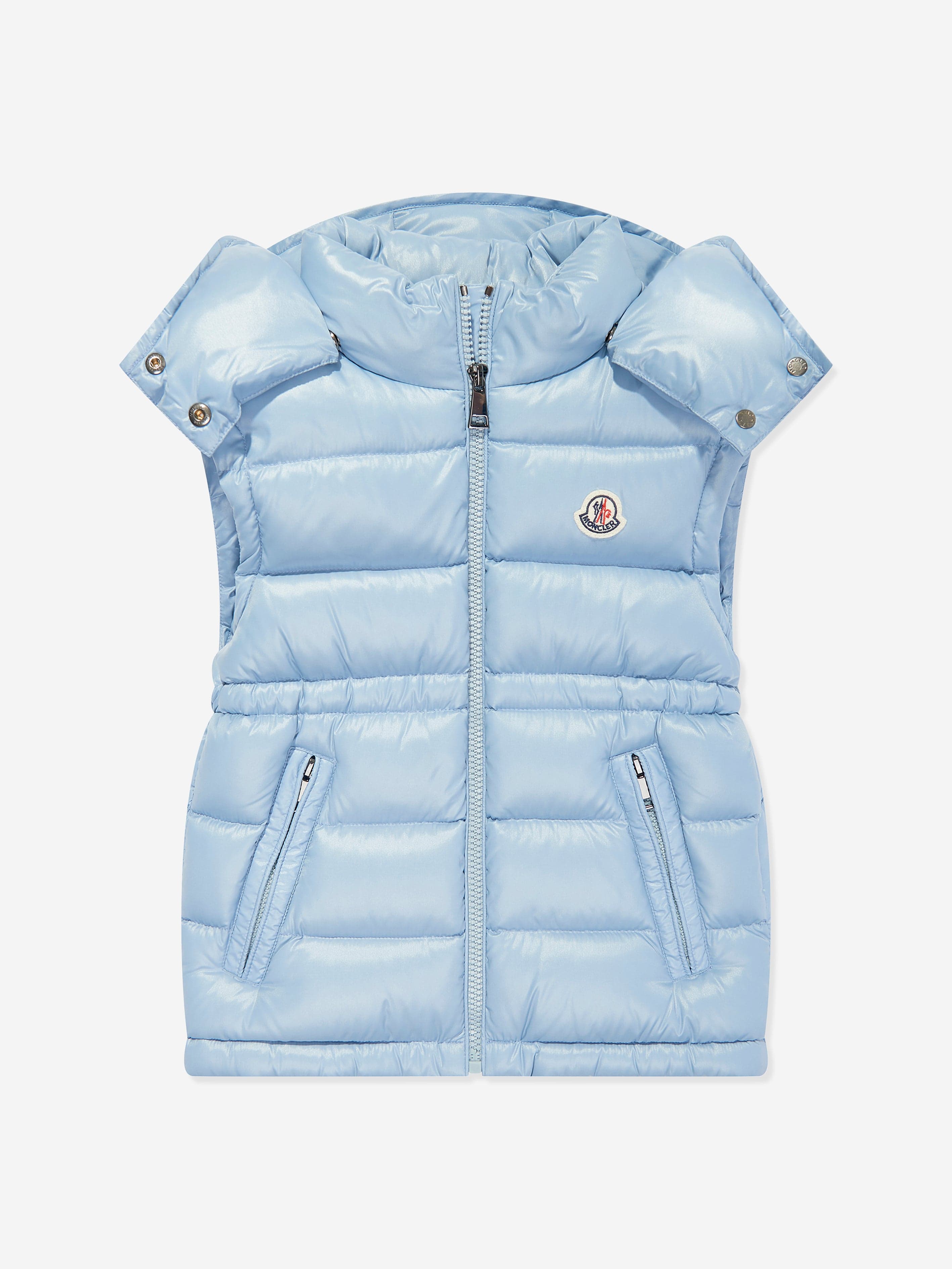 Moncler Enfant Girls Down Padded Ania Gilet in Blue