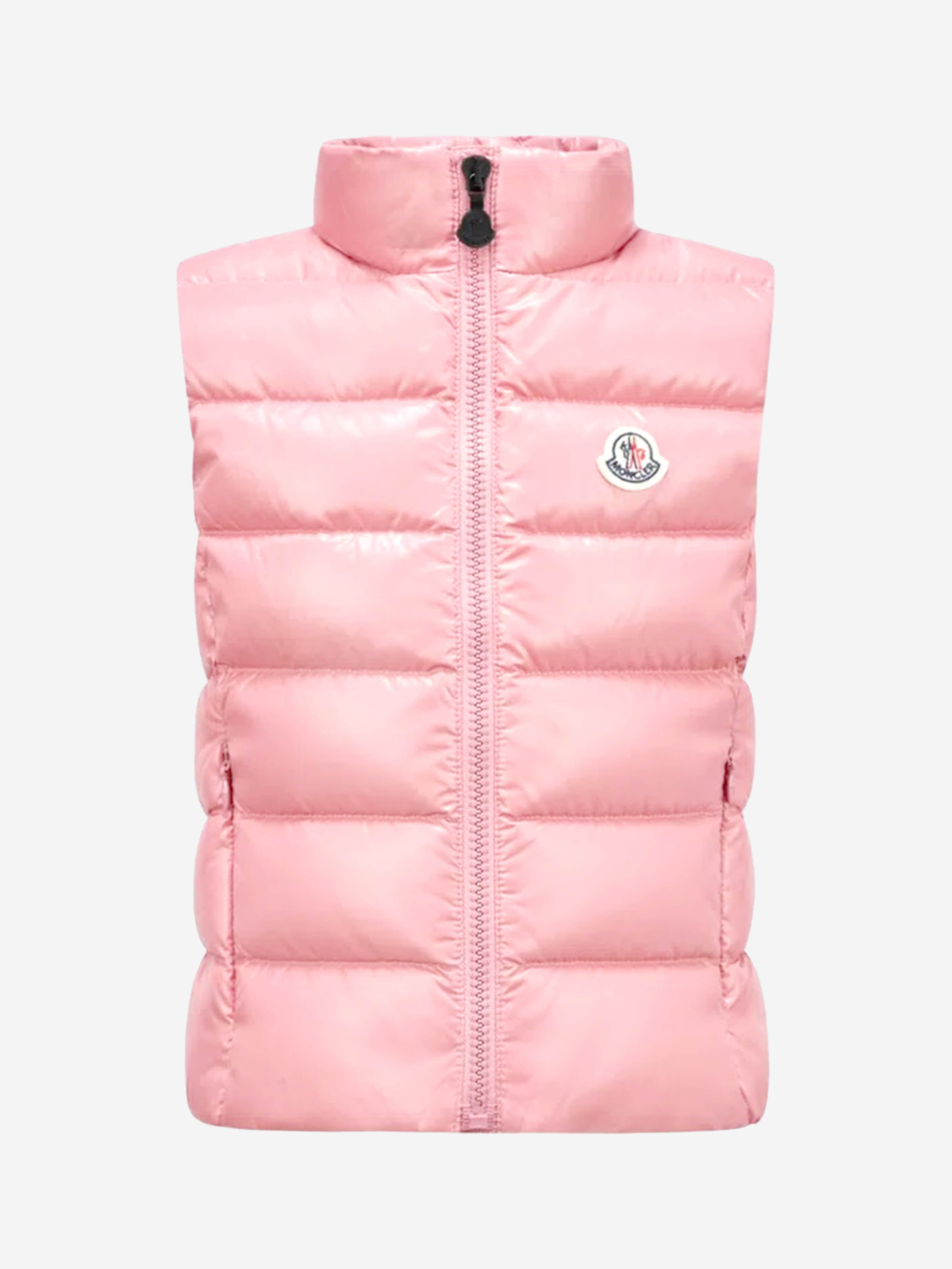 Moncler Enfant Girls Down Padded Ghany Gilet in Pink