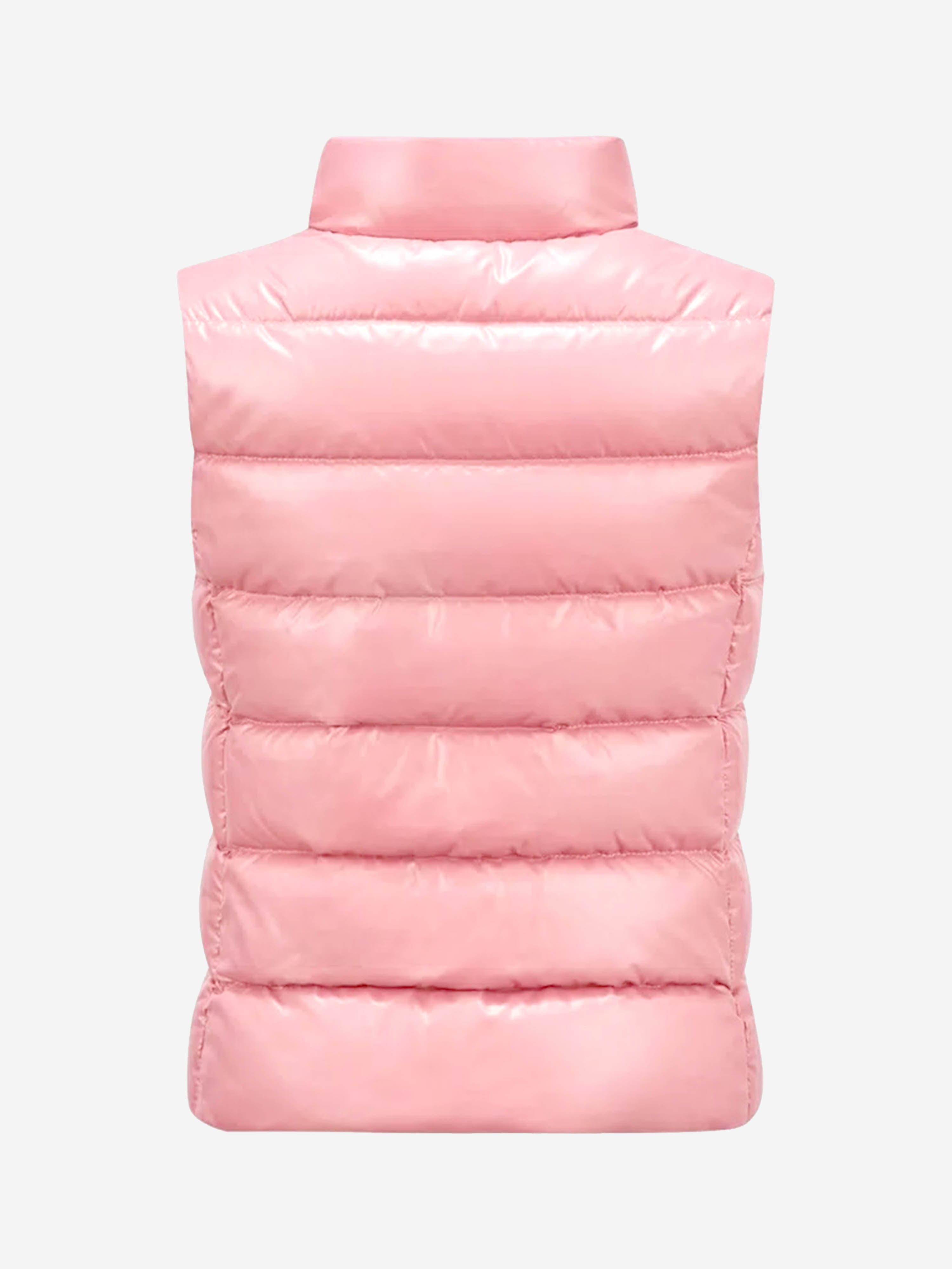 Moncler Enfant Girls Down Padded Ghany Gilet in Pink