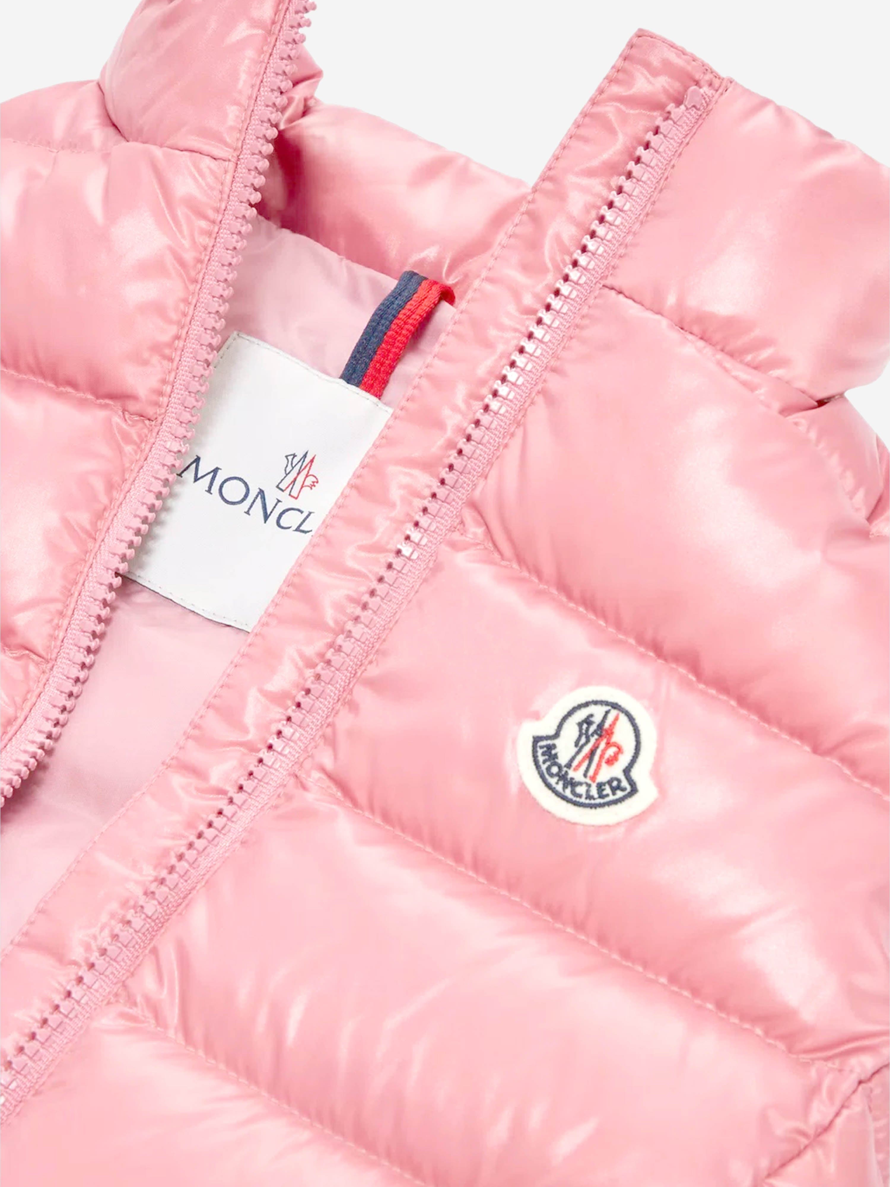 Moncler Enfant Girls Down Padded Ghany Gilet in Pink