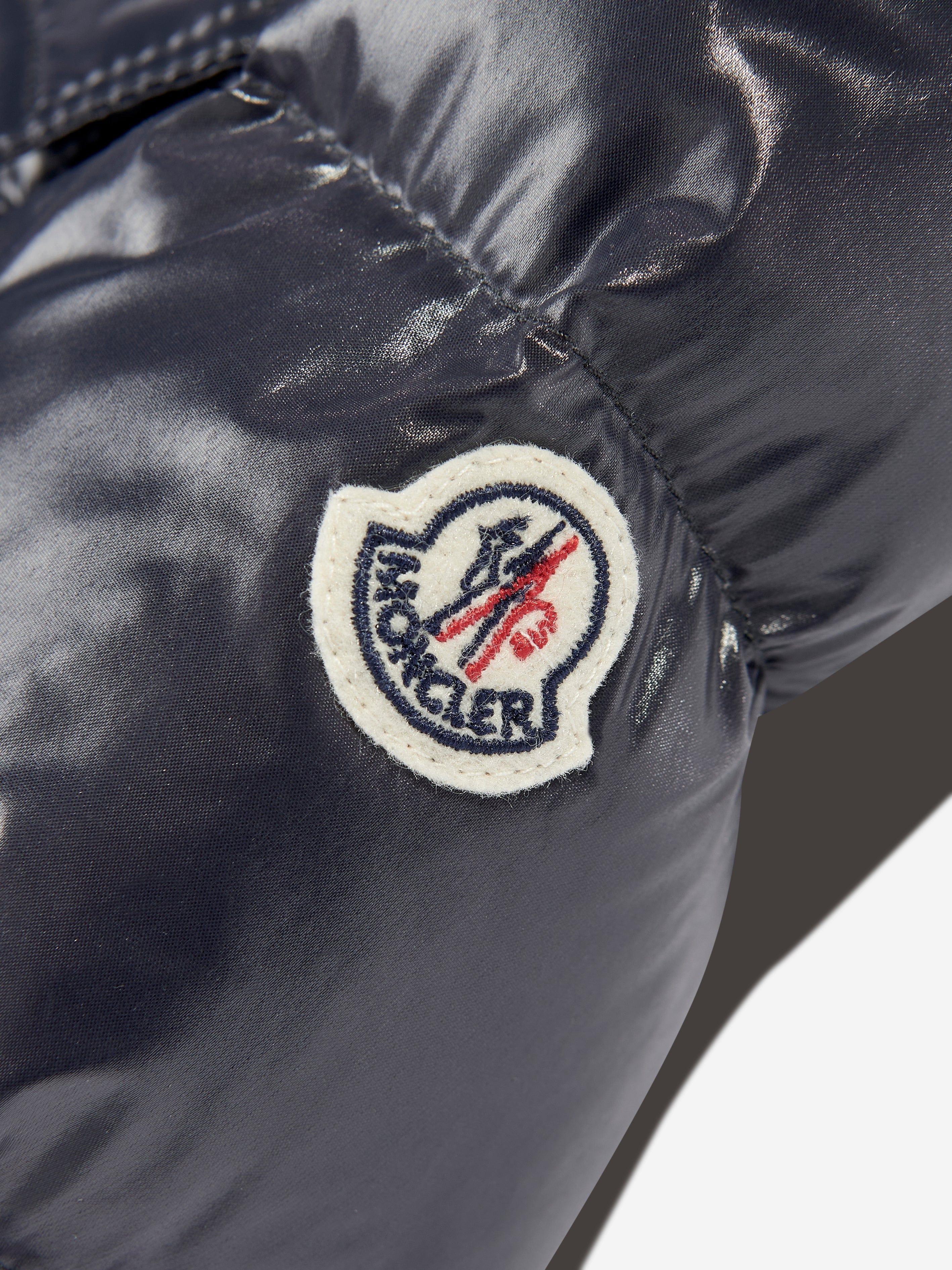 Moncler Enfant Girls Down Padded Dacca Long Parka in Navy