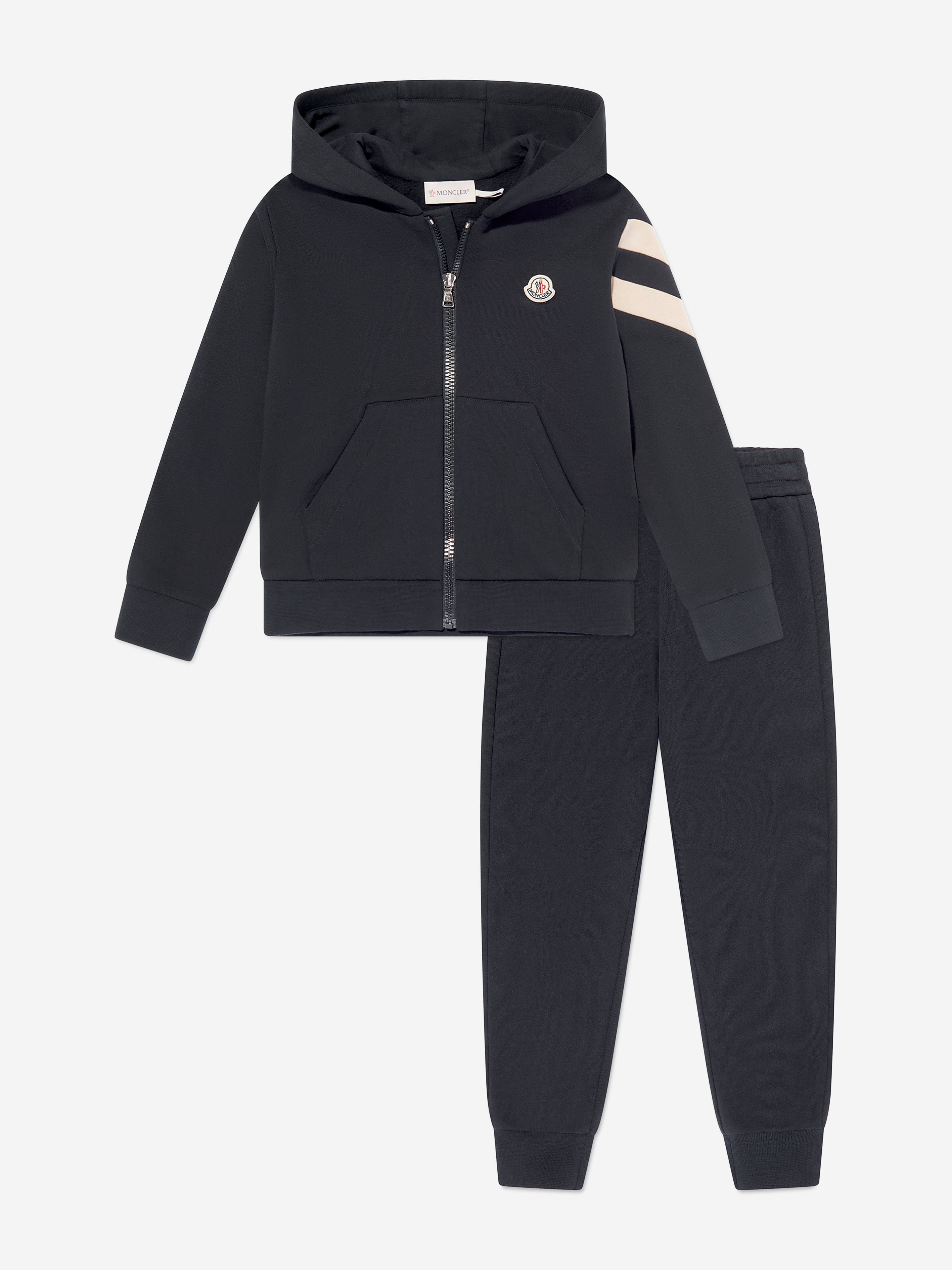 Moncler Enfant Boys Logo Tracksuit in Navy