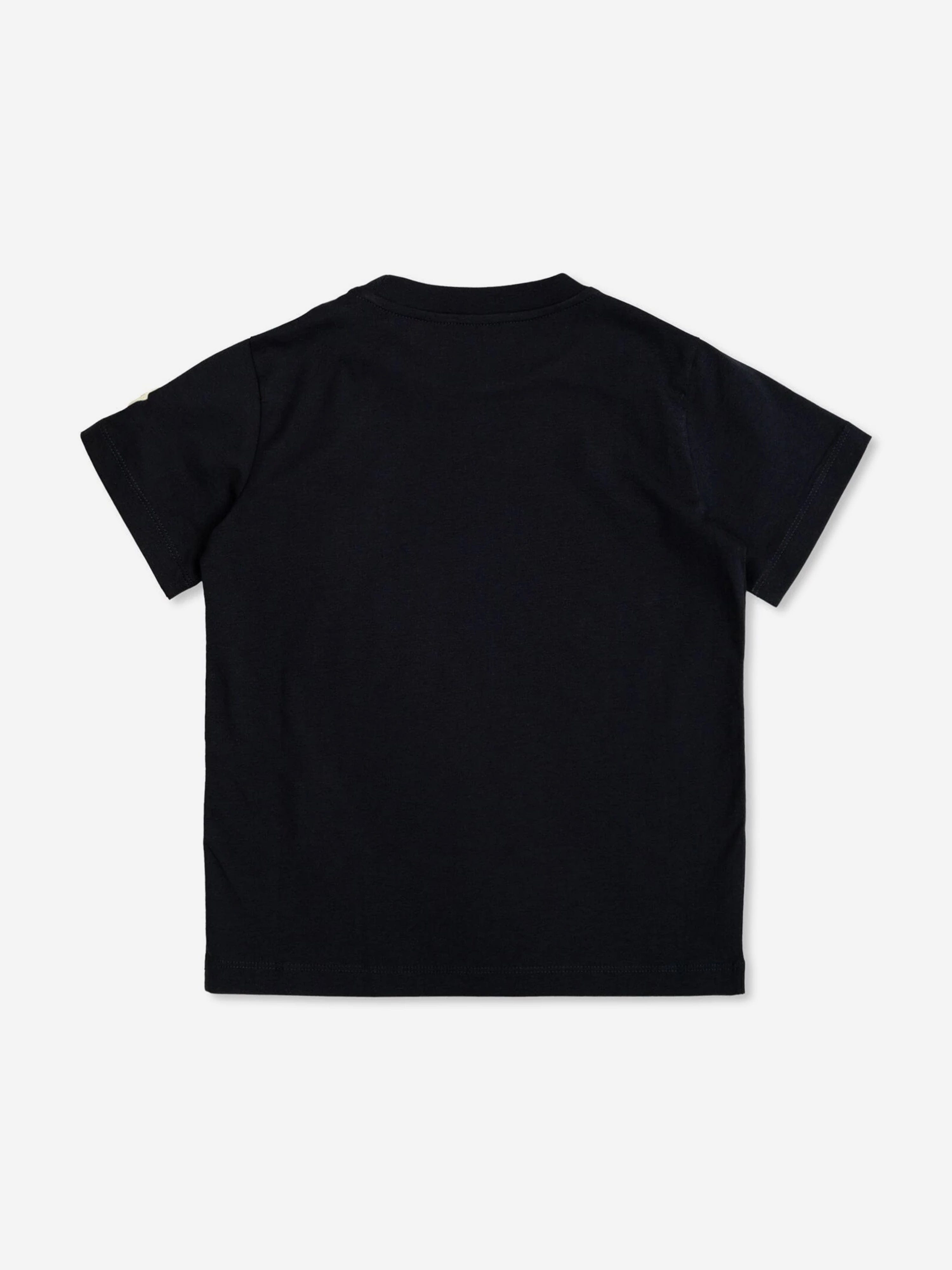 Moncler Enfant Boys Logo T-Shirt in Navy