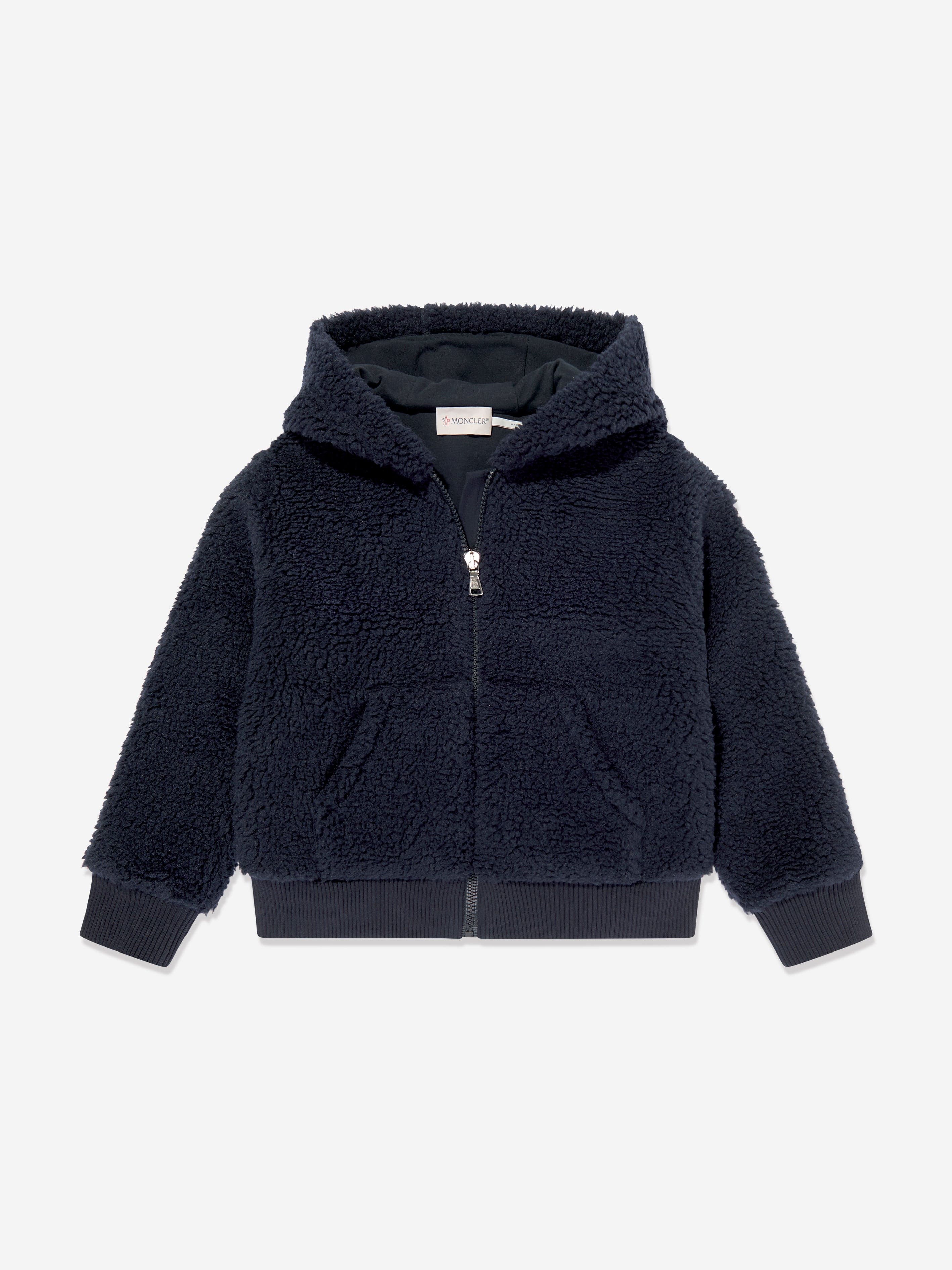 Moncler Enfant Boys Zip Up Cardigan in Navy