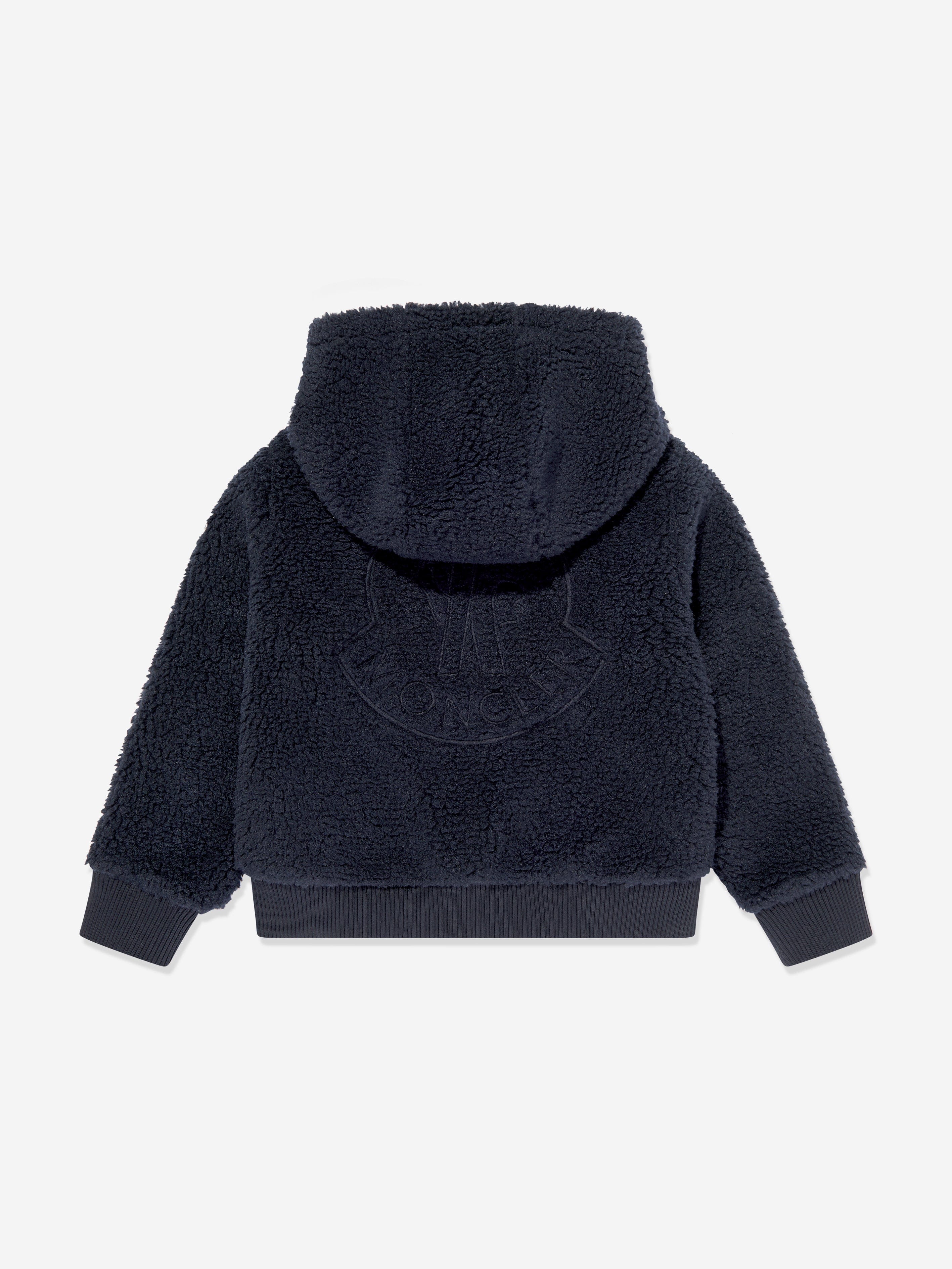 Moncler Enfant Boys Zip Up Cardigan in Navy