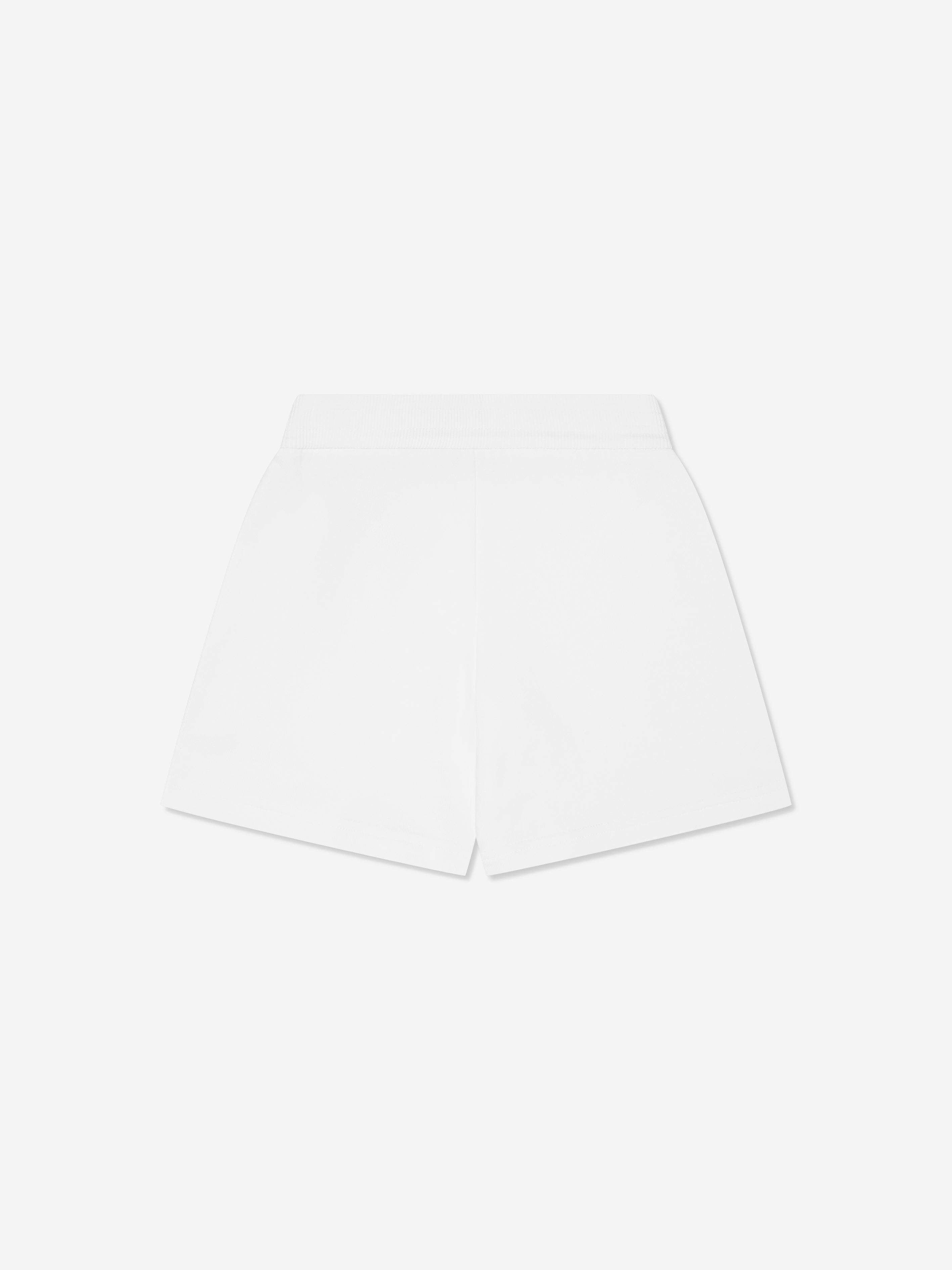 Moncler Enfant Boys Logo Sweat Shorts in White