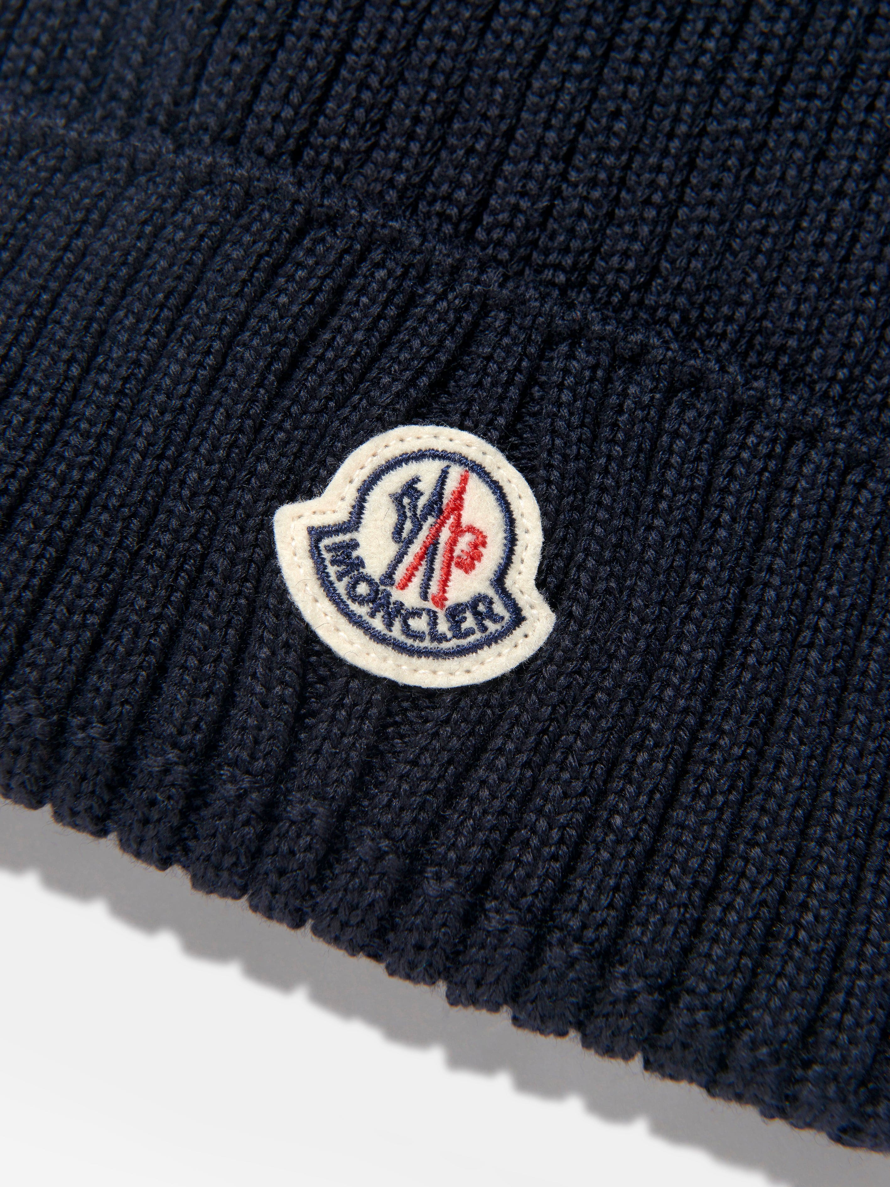 Moncler Enfant Girls Wool Knitted Pom Pom Hat