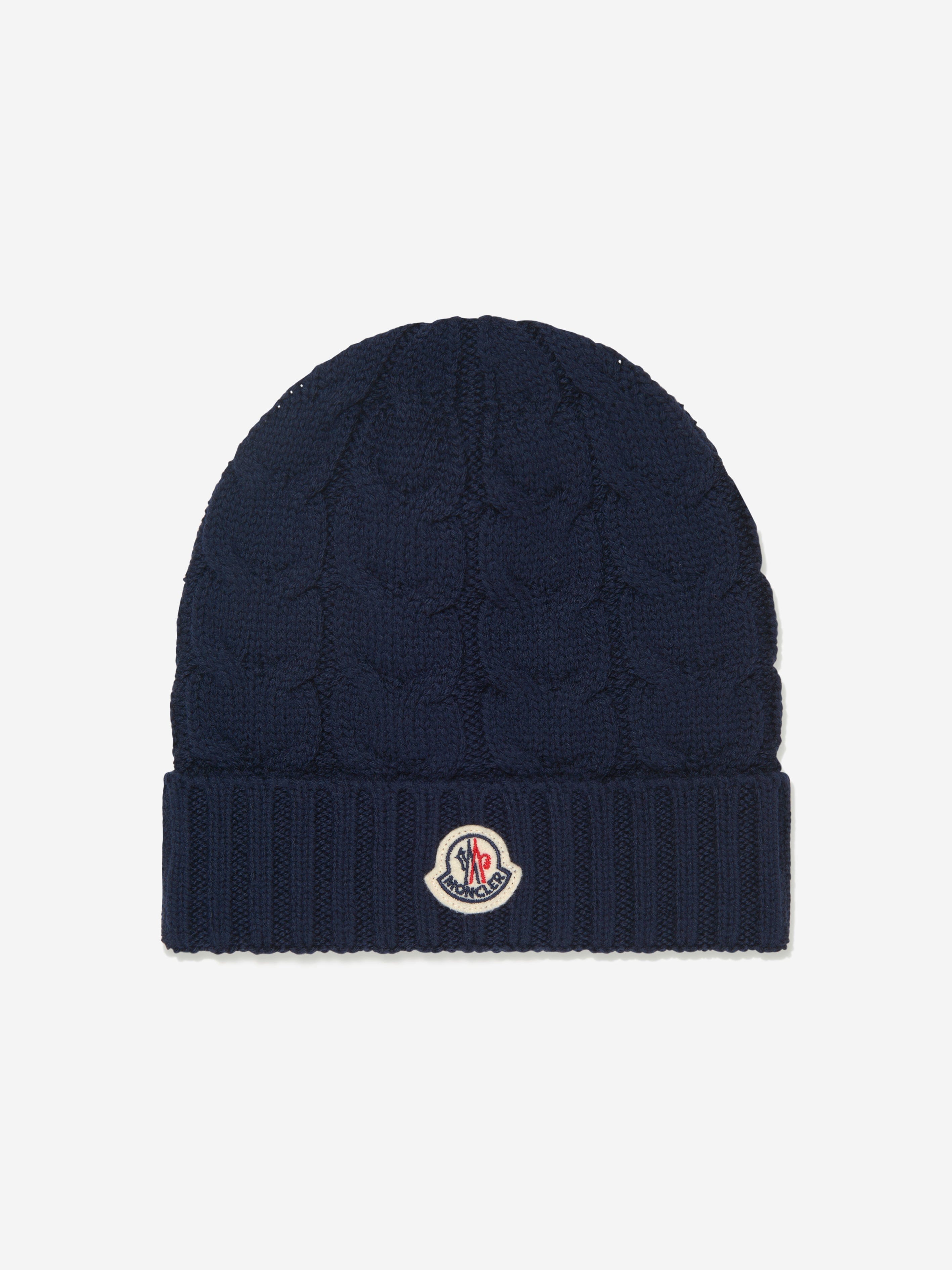 Moncler Enfant Boys Wool Knitted Logo Hat