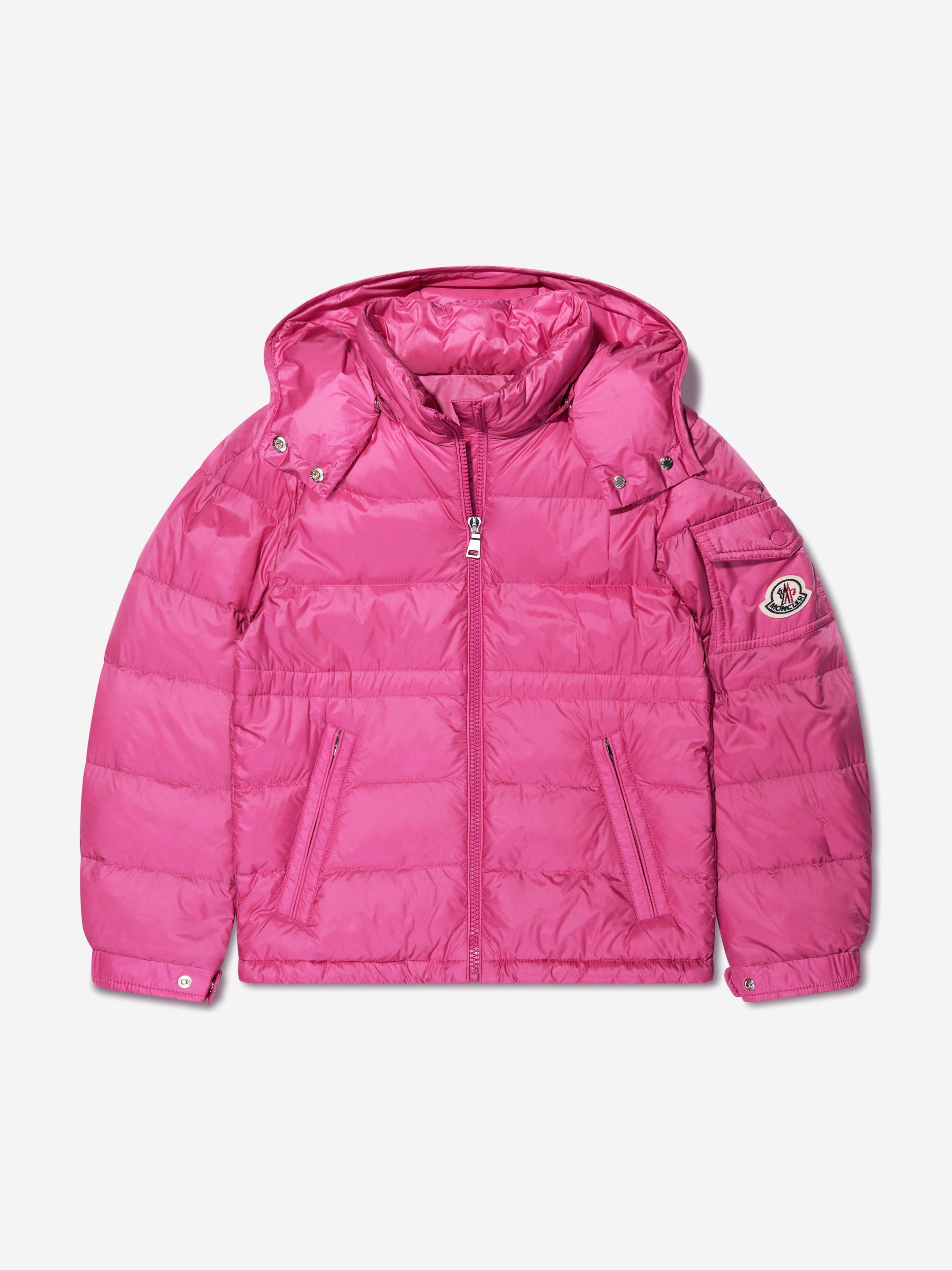 Moncler Enfant Girls Down Padded Dalles Jacket in Pink