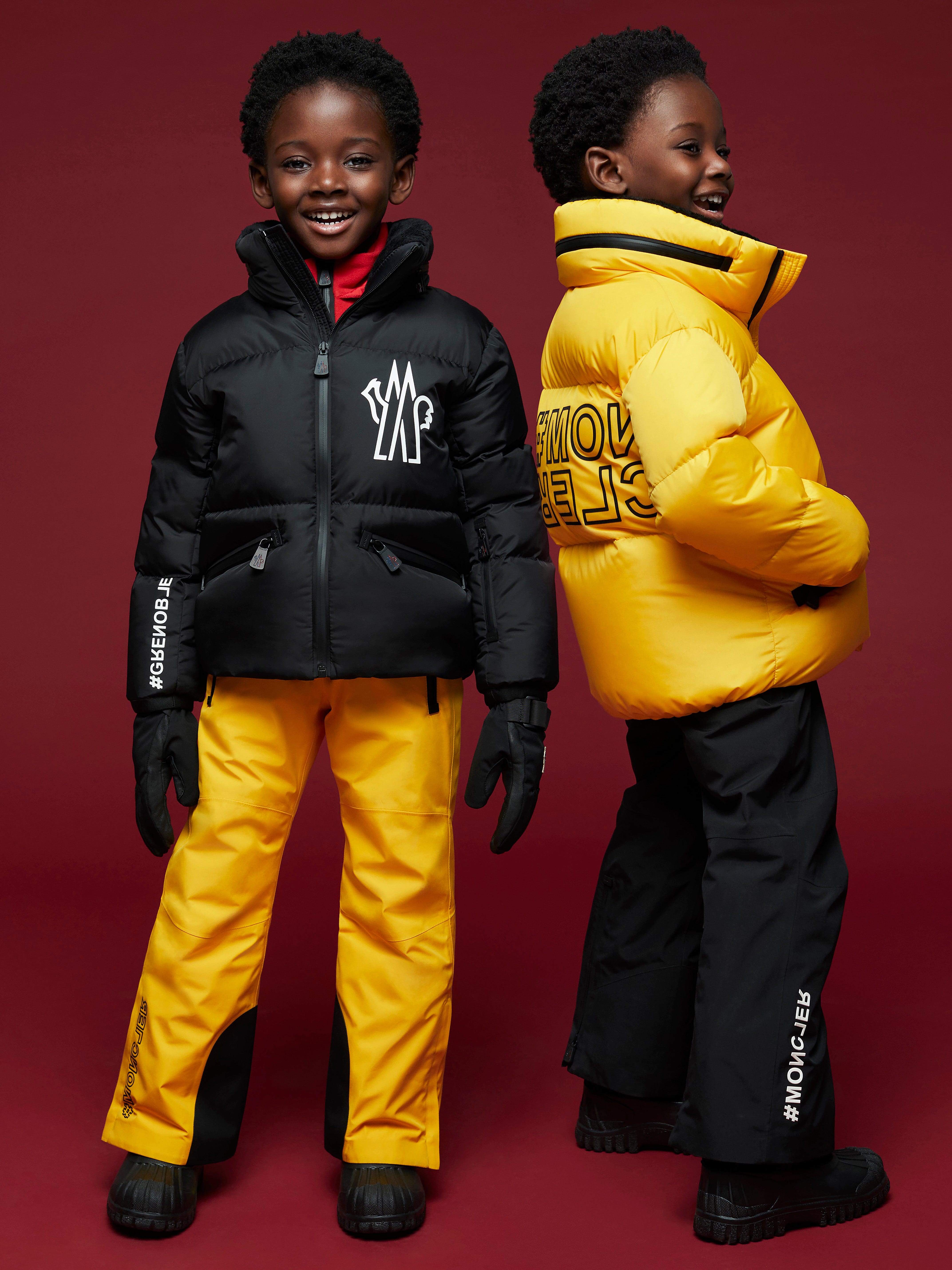 Moncler Enfant Moncler Grenoble Boys Down Padded Verdons Jacket in Yellow