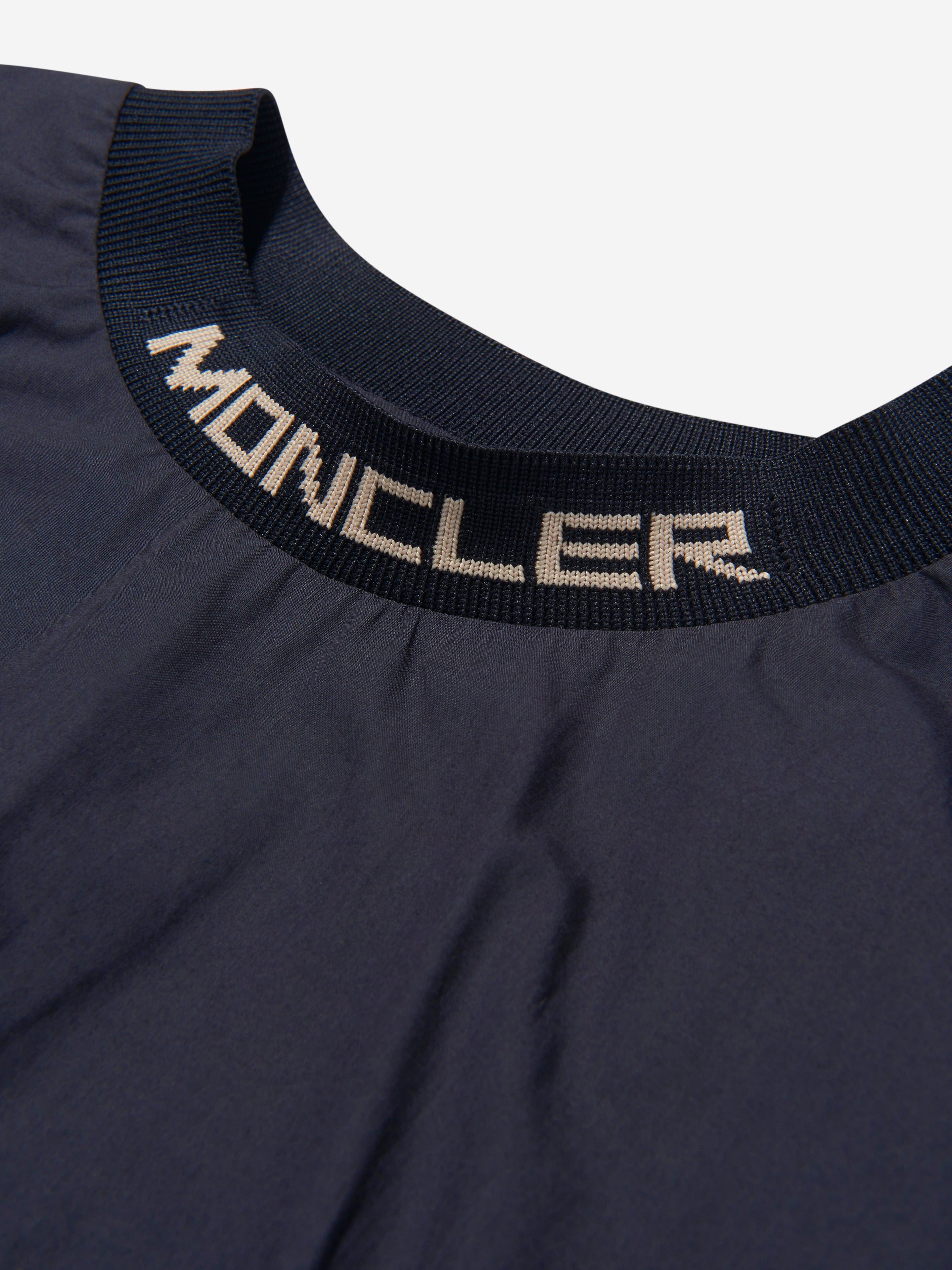 Moncler Enfant Girls Poplin Logo Dress