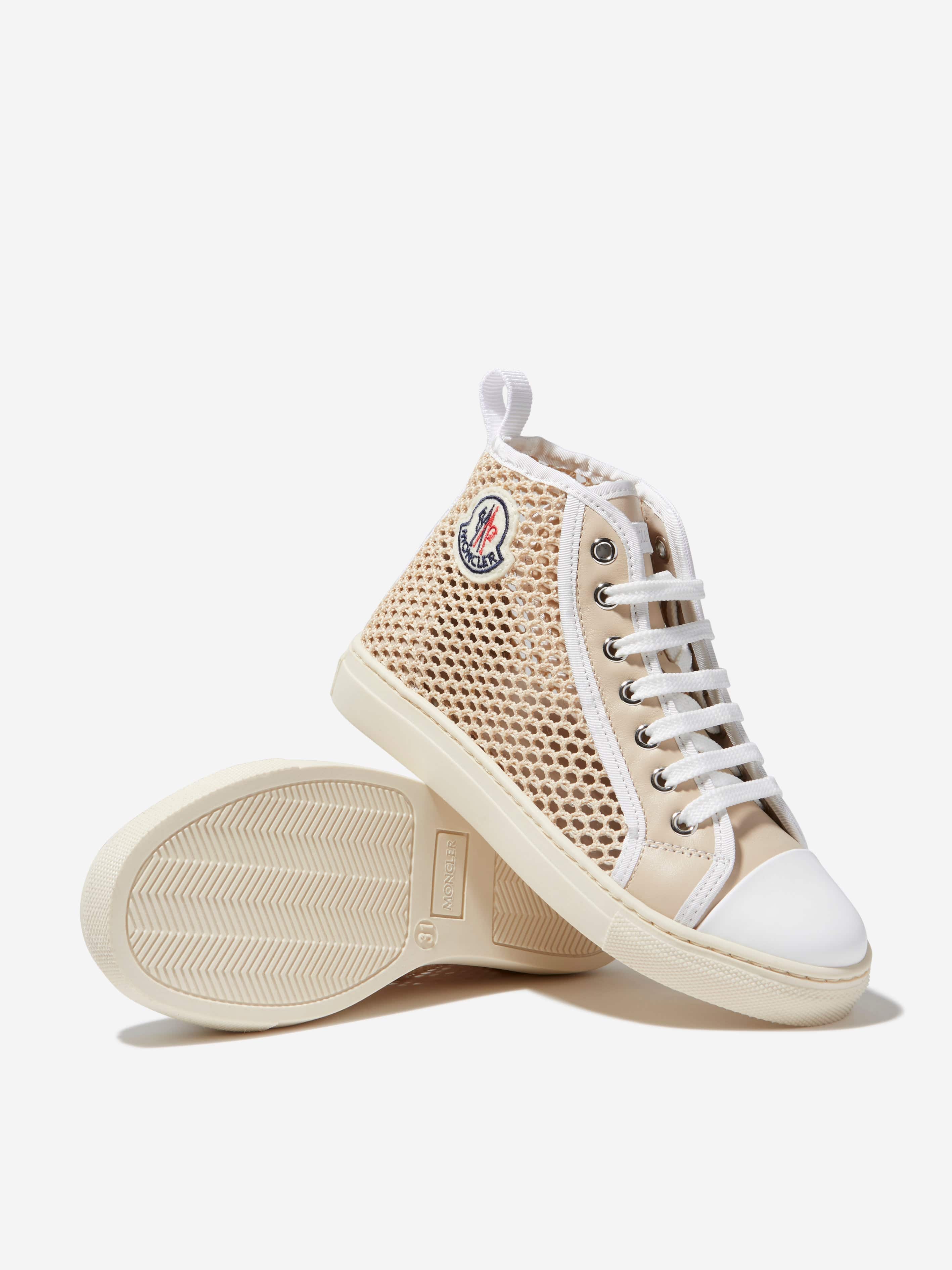 Moncler Enfant Unisex Leather Anyse II High Top Trainers